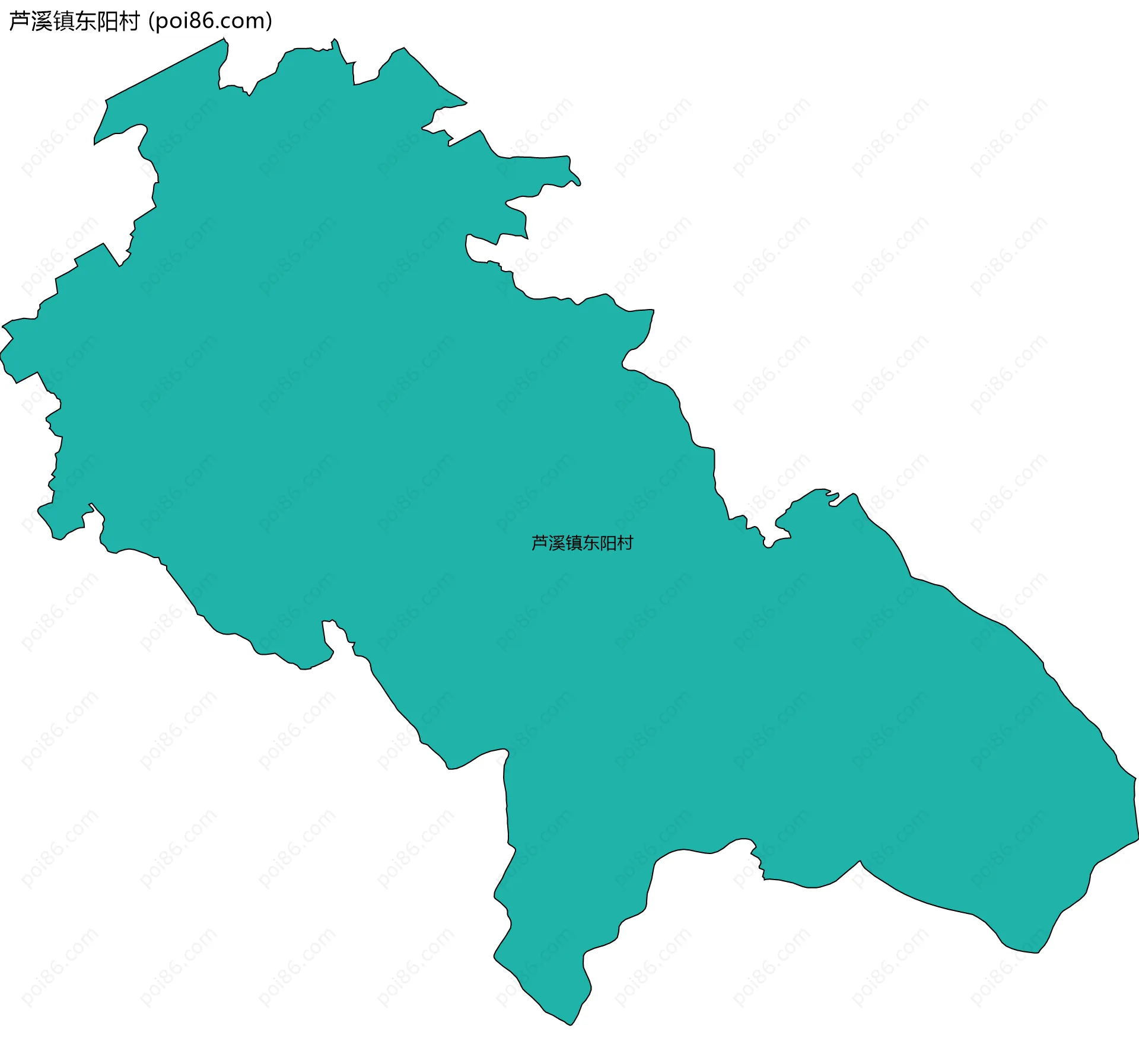 芦溪镇东阳村边界地图