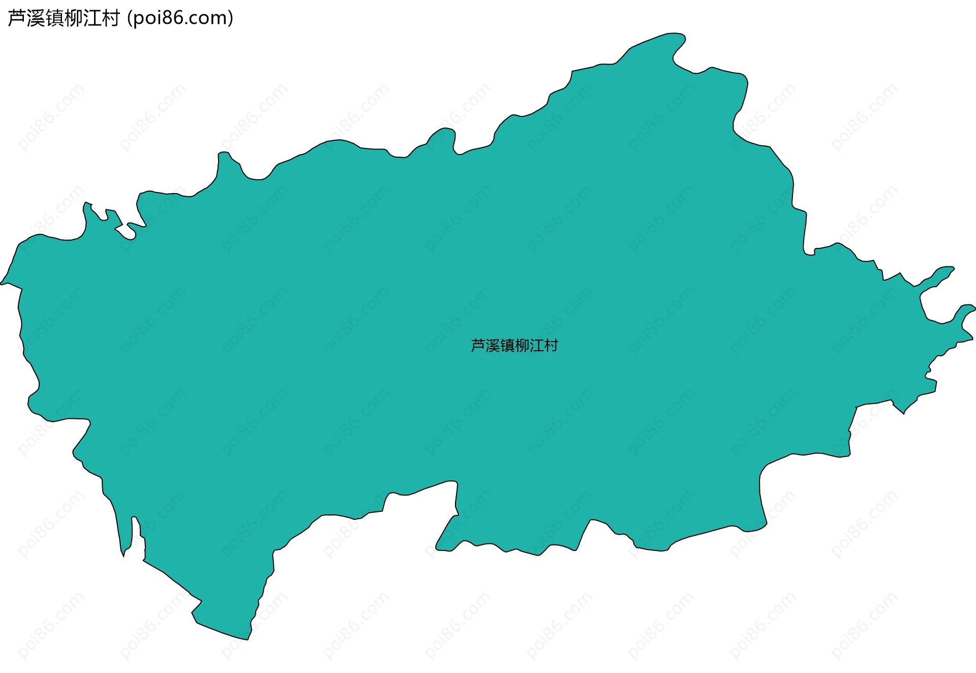 芦溪镇柳江村边界地图