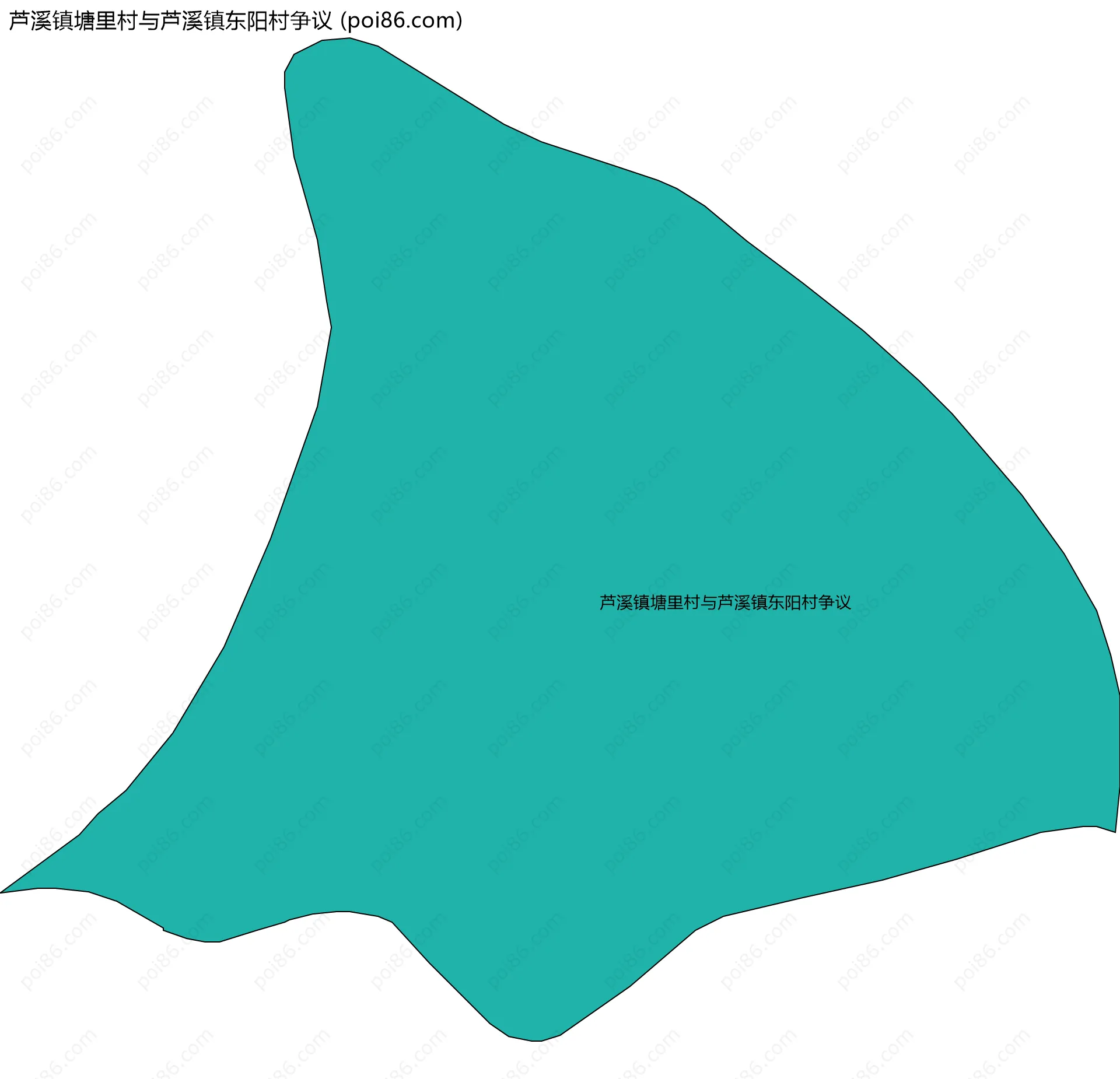 芦溪镇塘里村与芦溪镇东阳村争议边界地图