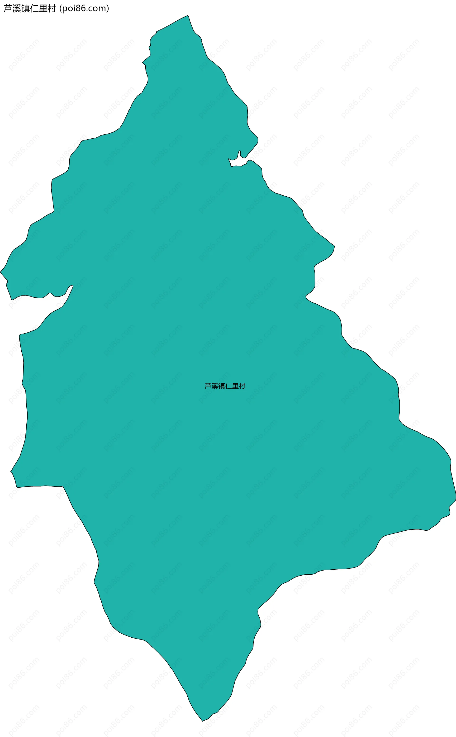 芦溪镇仁里村边界地图