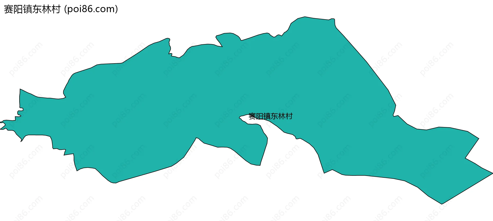 赛阳镇东林村边界地图