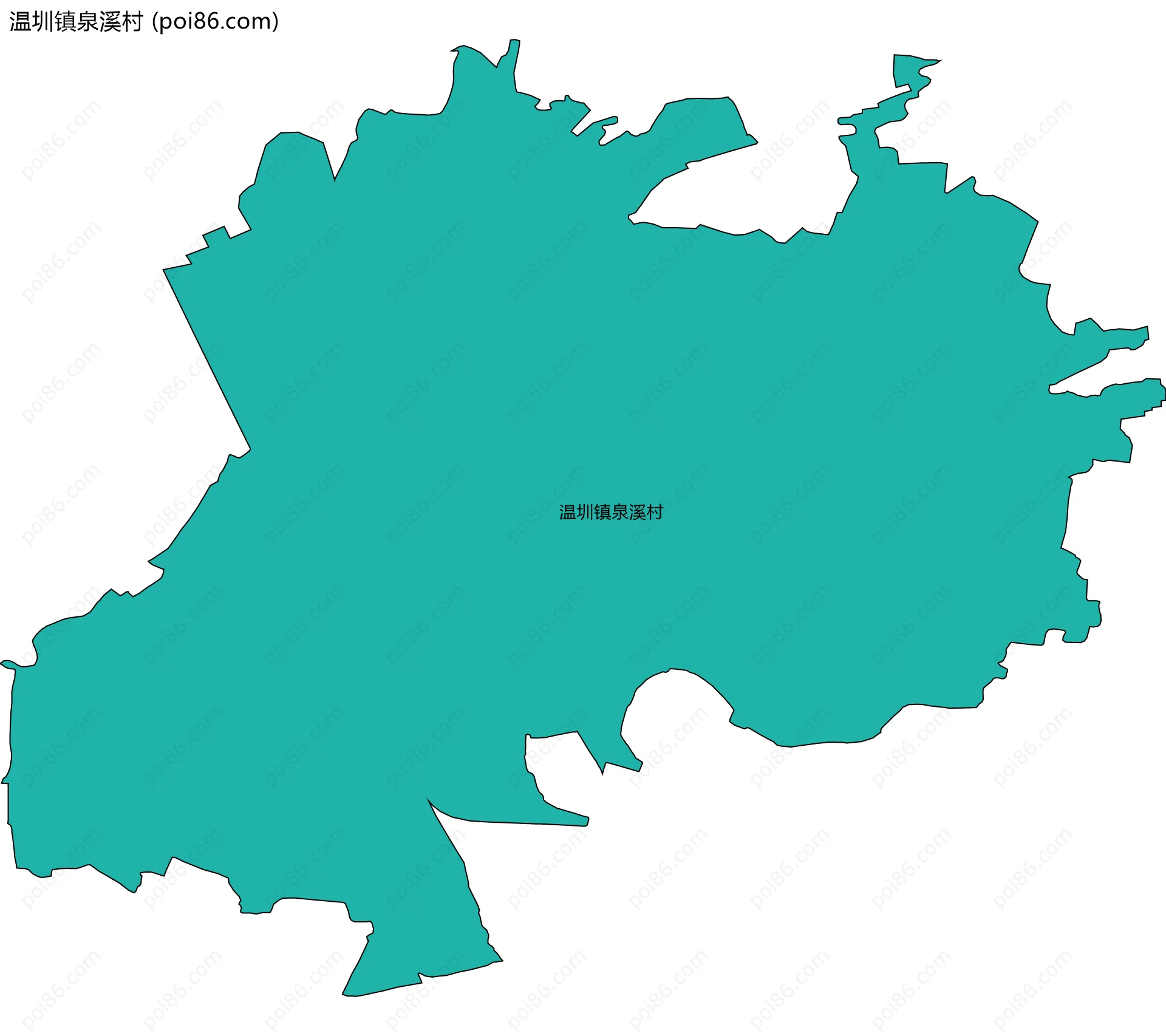 温圳镇泉溪村边界地图