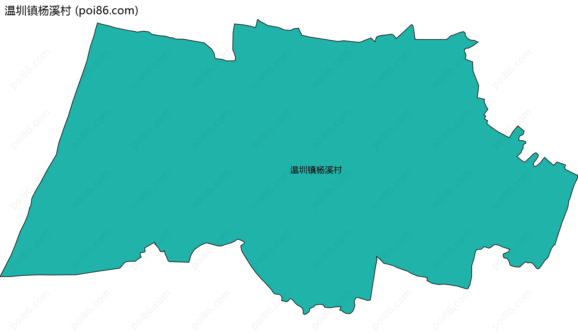 温圳镇杨溪村边界地图