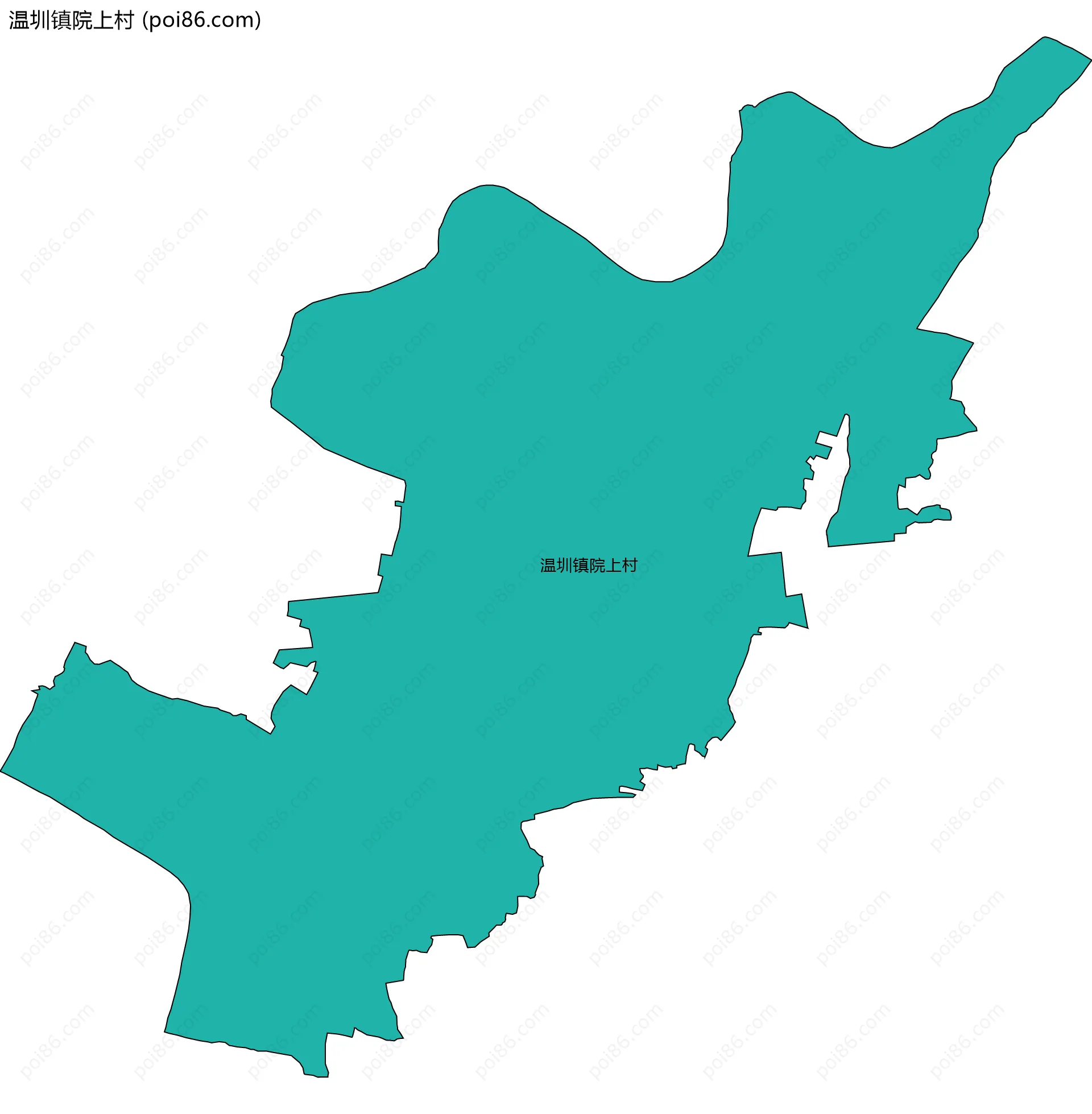 温圳镇院上村边界地图