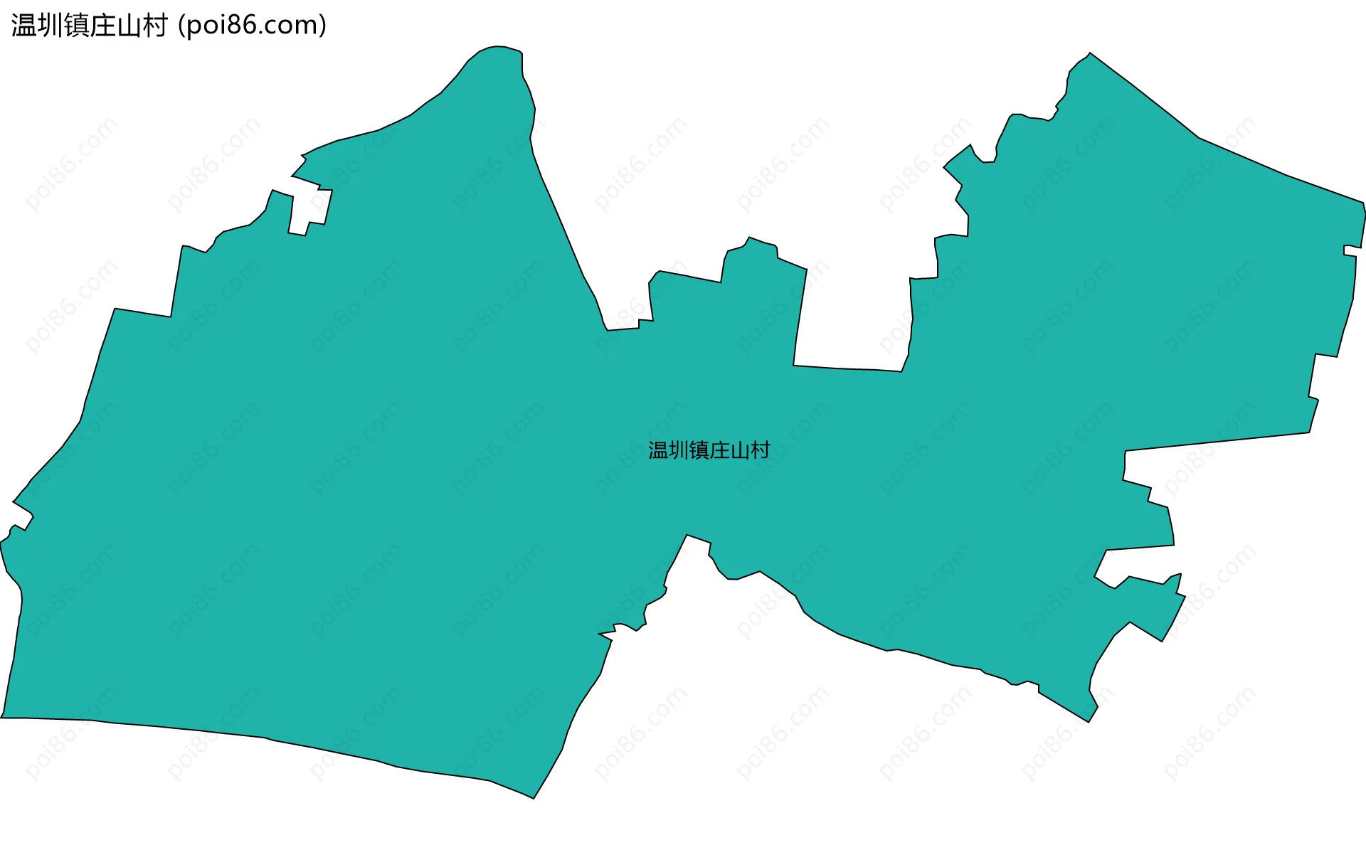 温圳镇庄山村边界地图