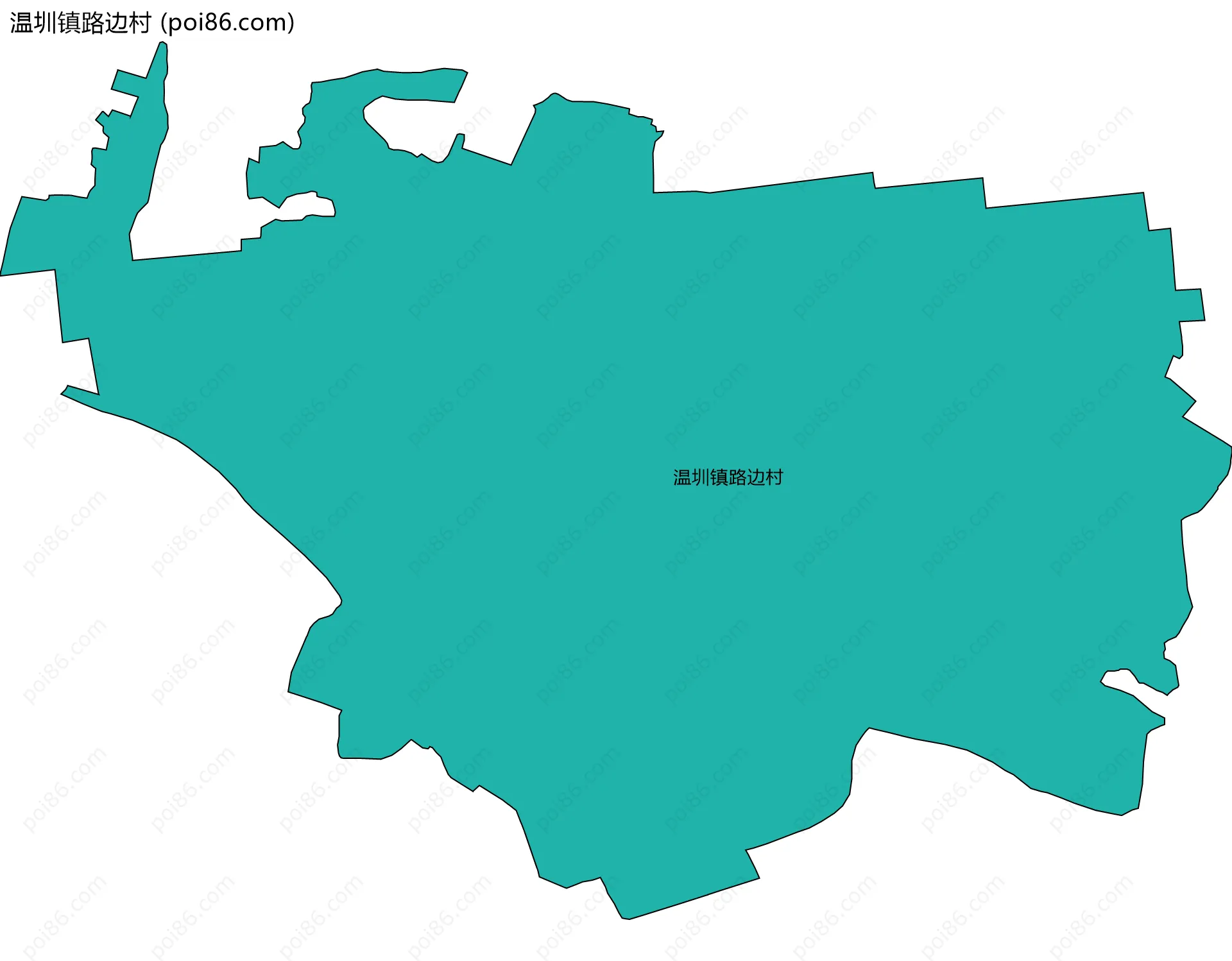 温圳镇路边村边界地图