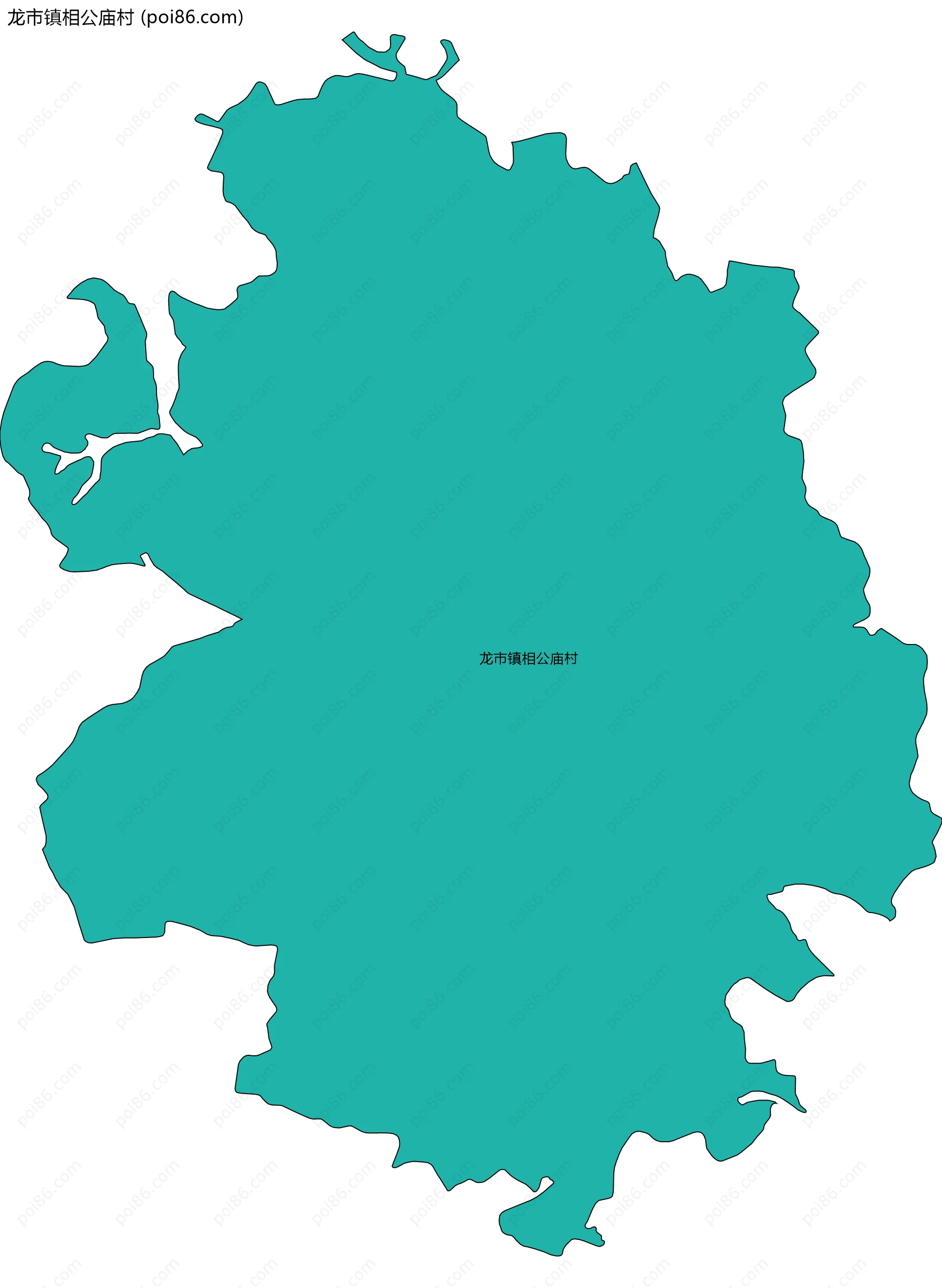 龙市镇相公庙村边界地图