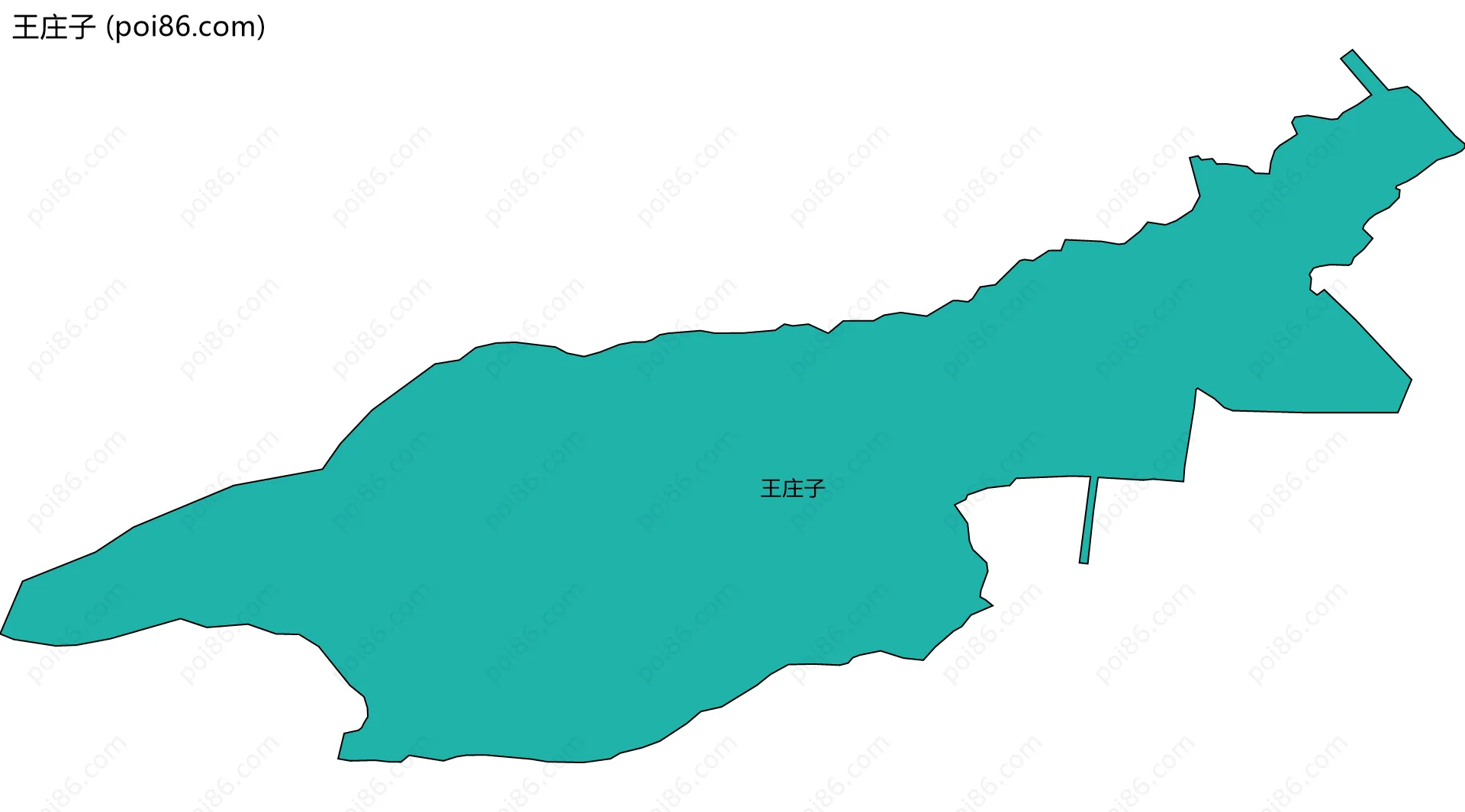 王庄子边界地图