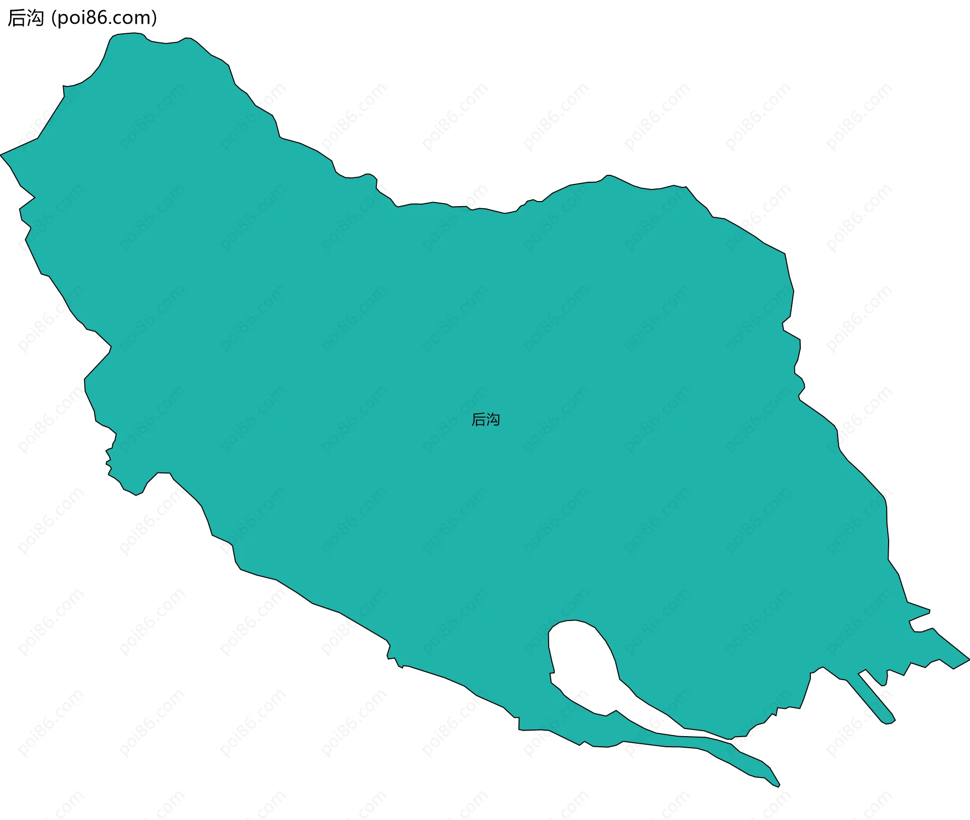 后沟边界地图