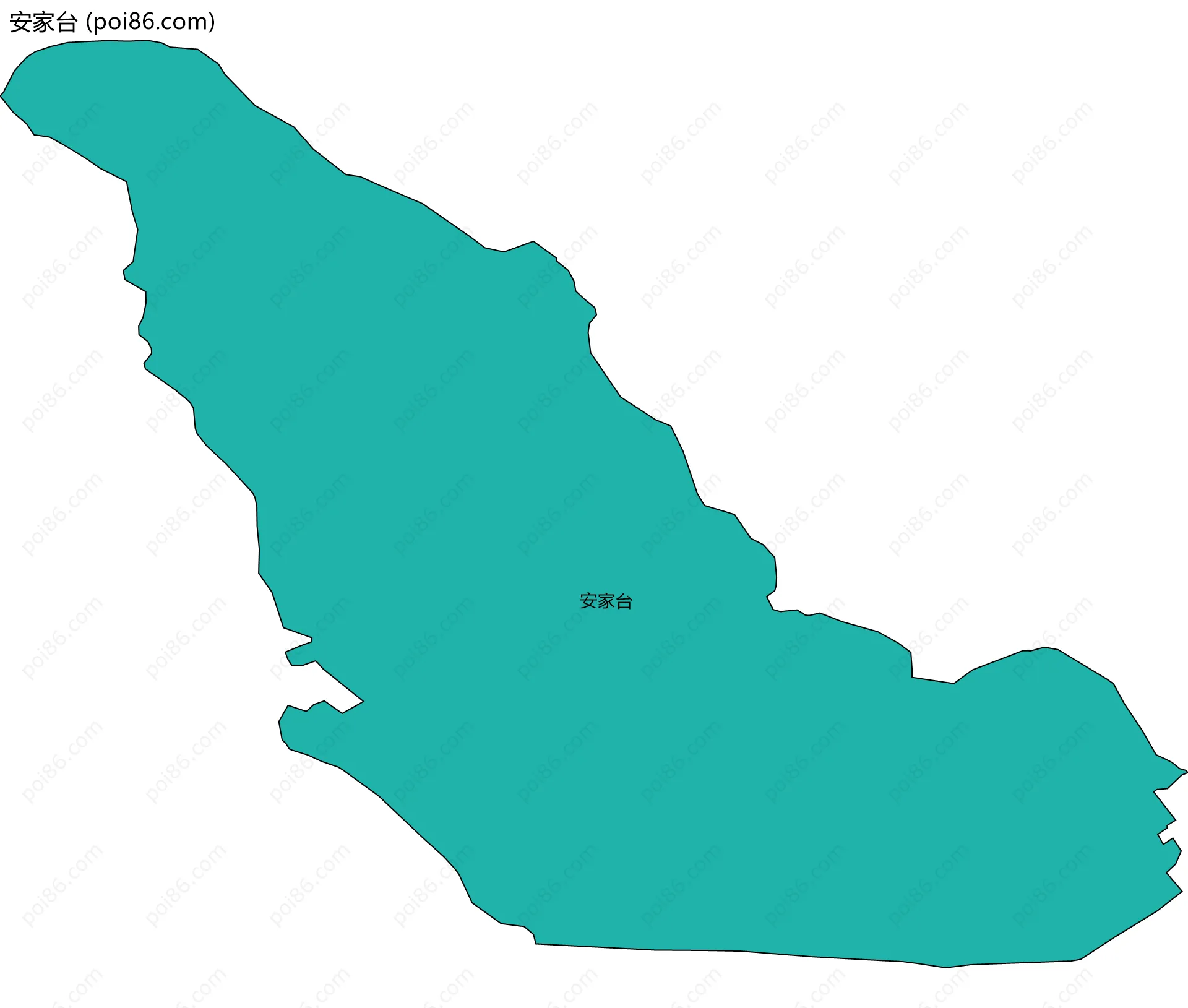安家台边界地图