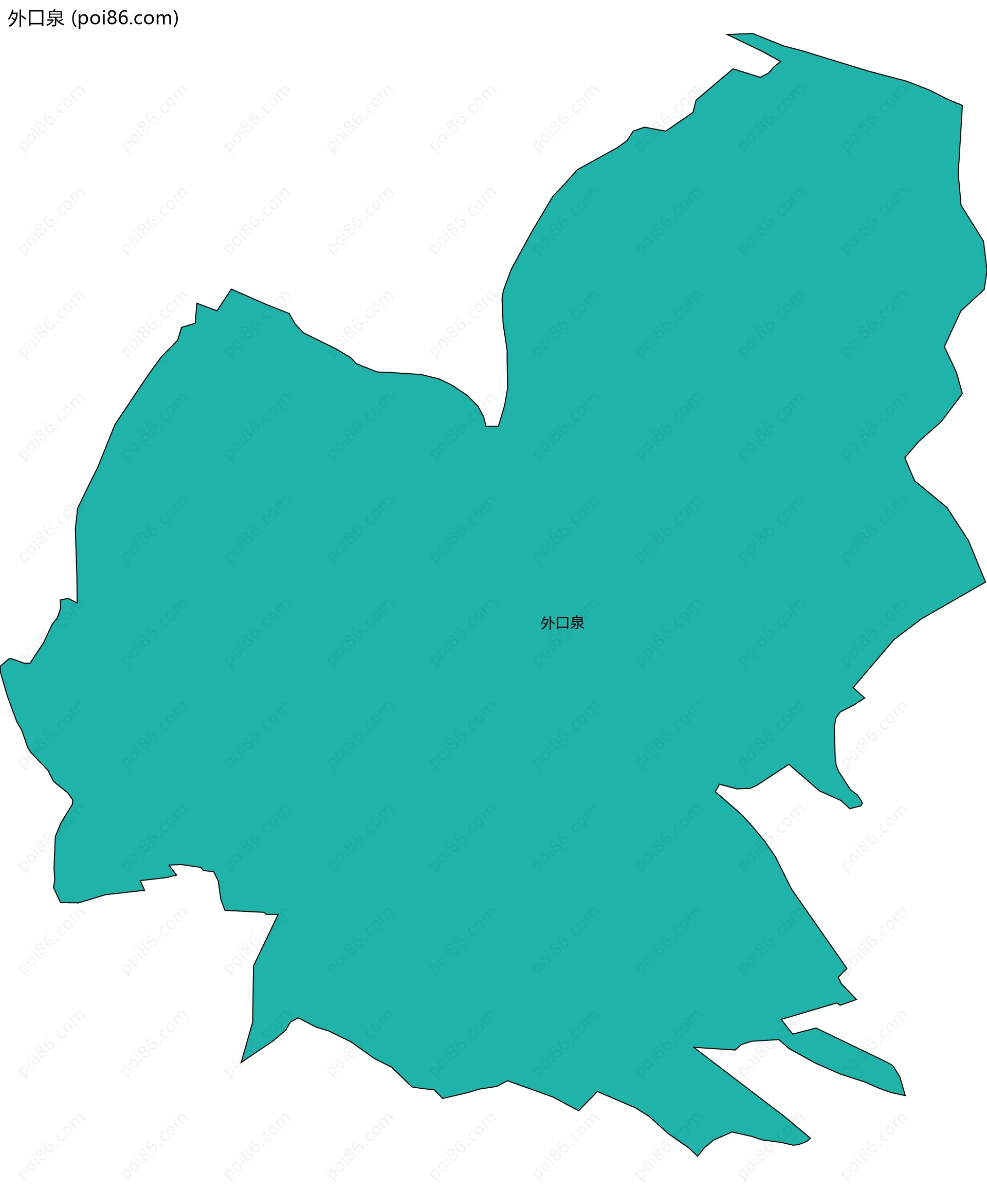 外口泉边界地图