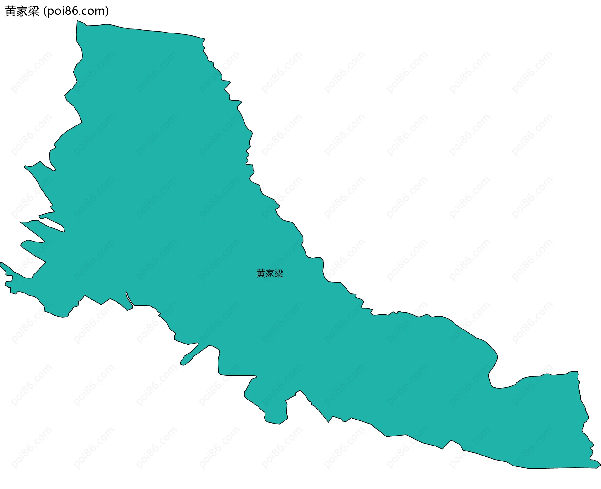黄家梁边界地图