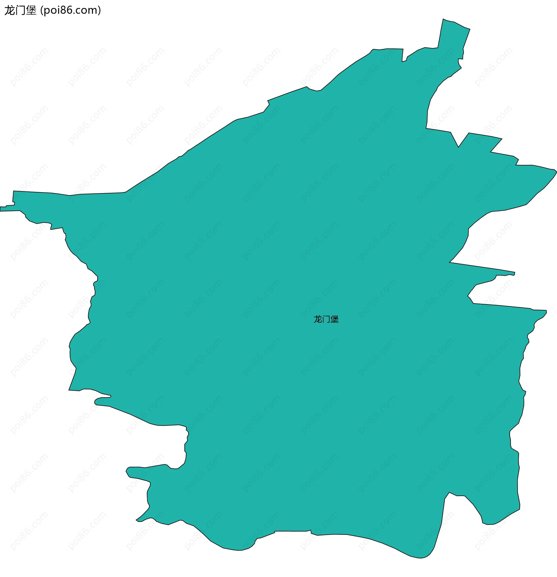 龙门堡边界地图