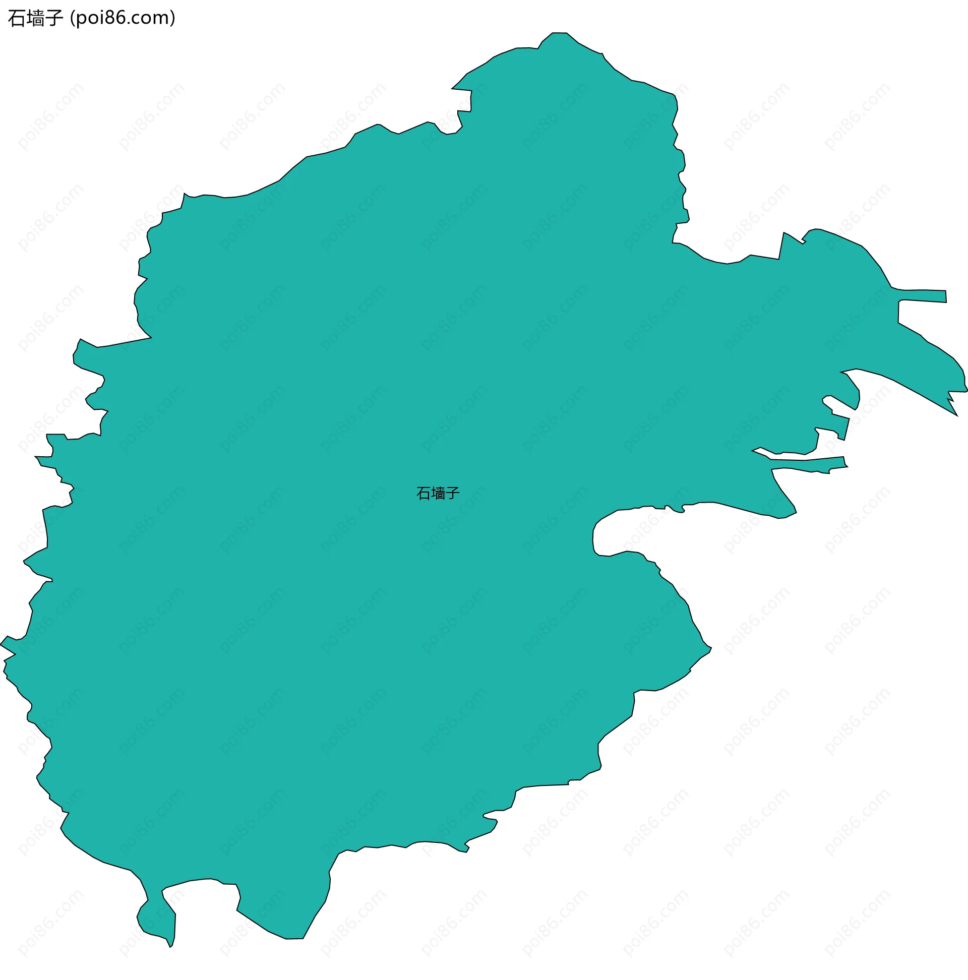 石墙子边界地图