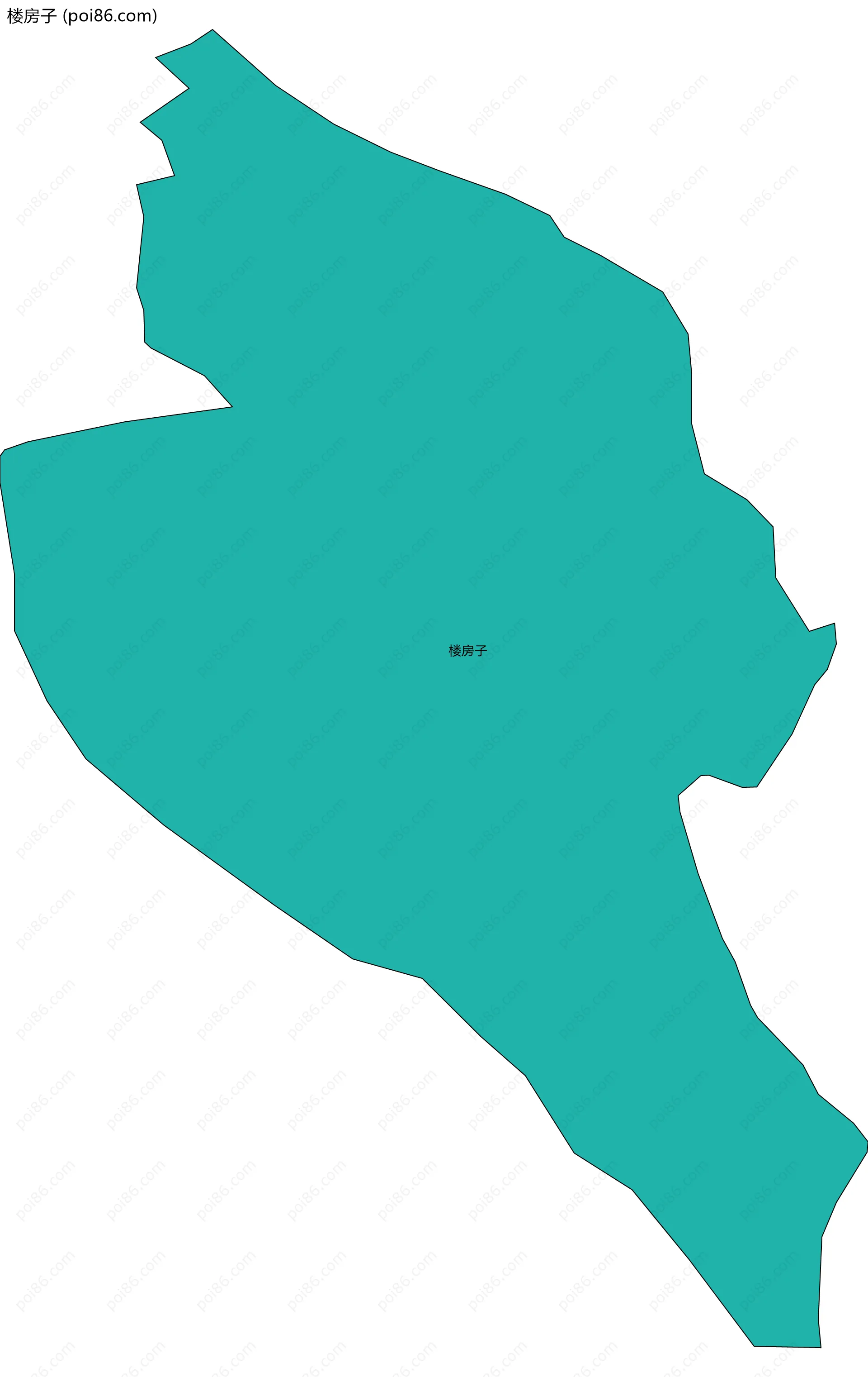 楼房子边界地图