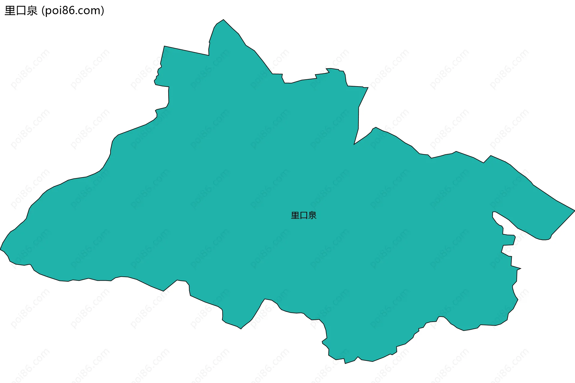 里口泉边界地图