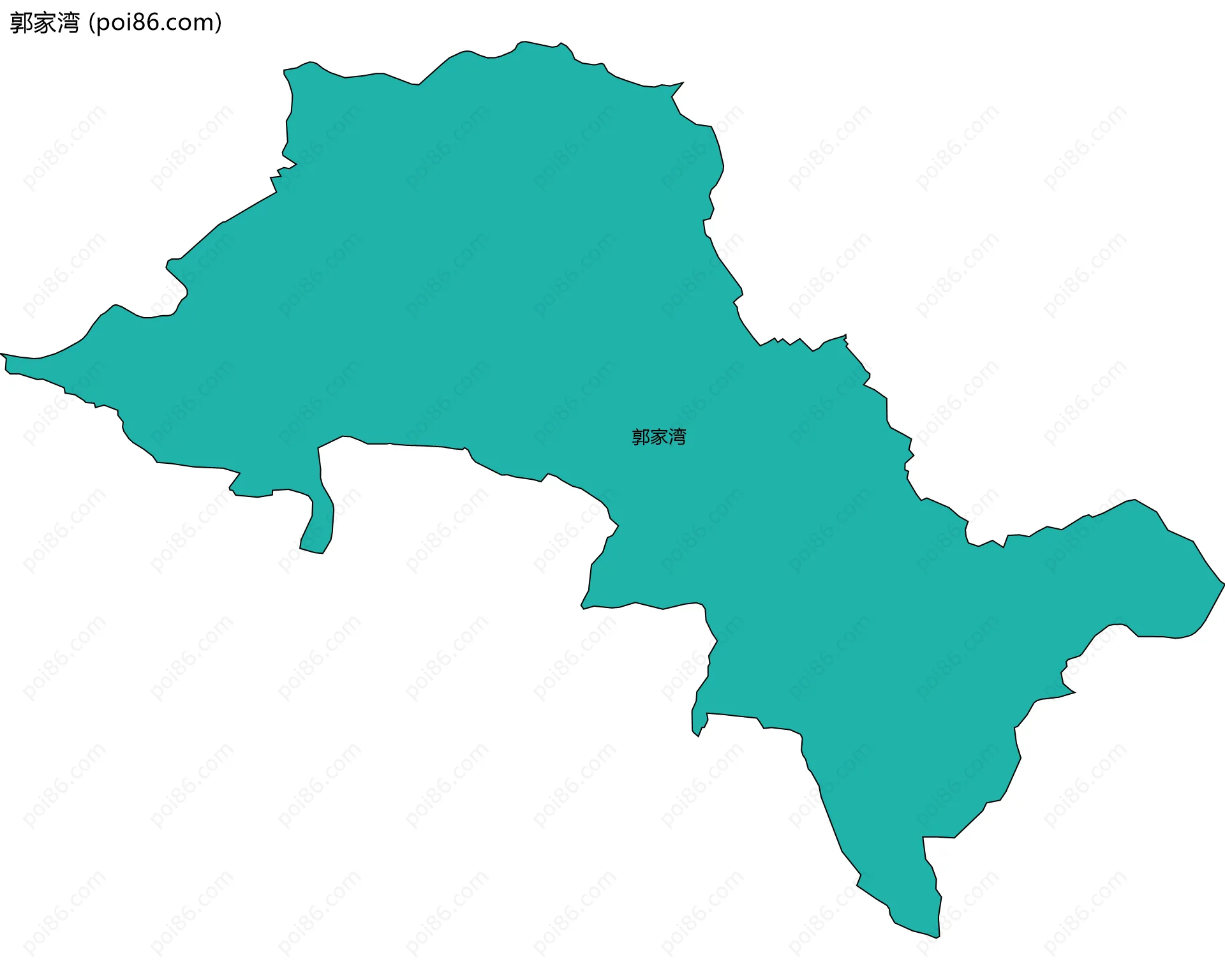 郭家湾边界地图