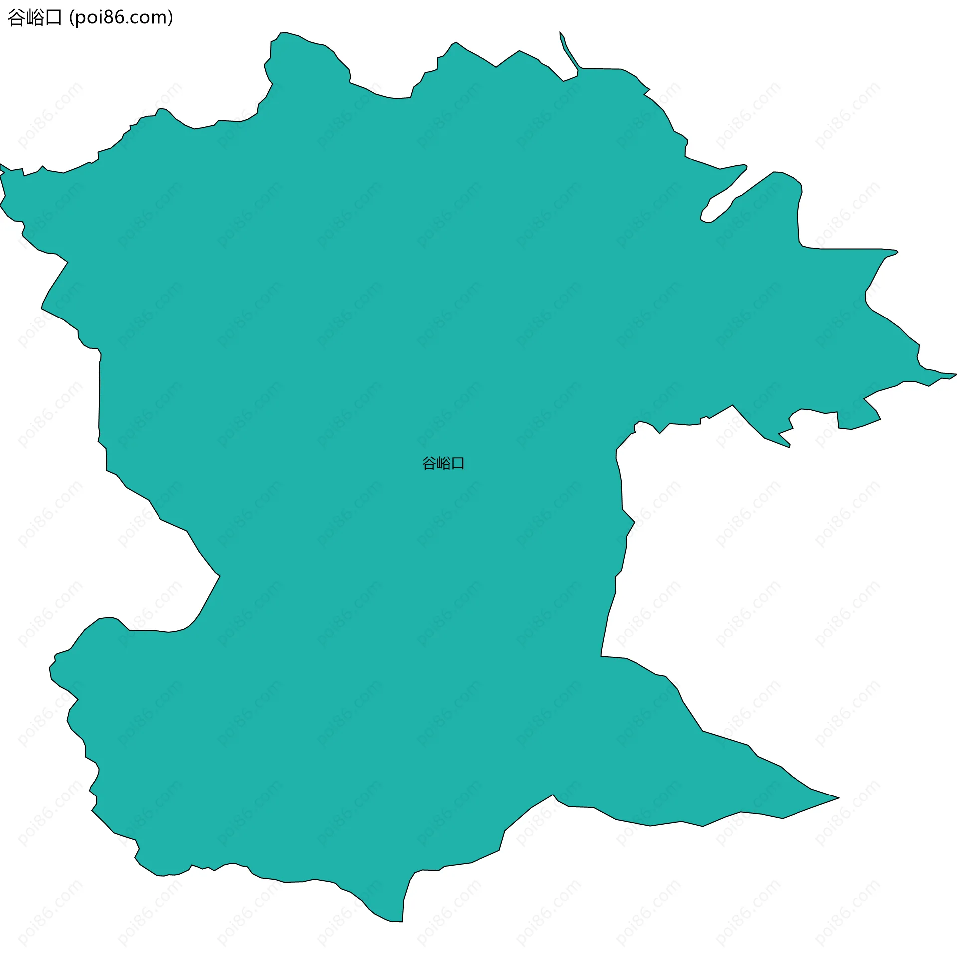 谷峪口边界地图