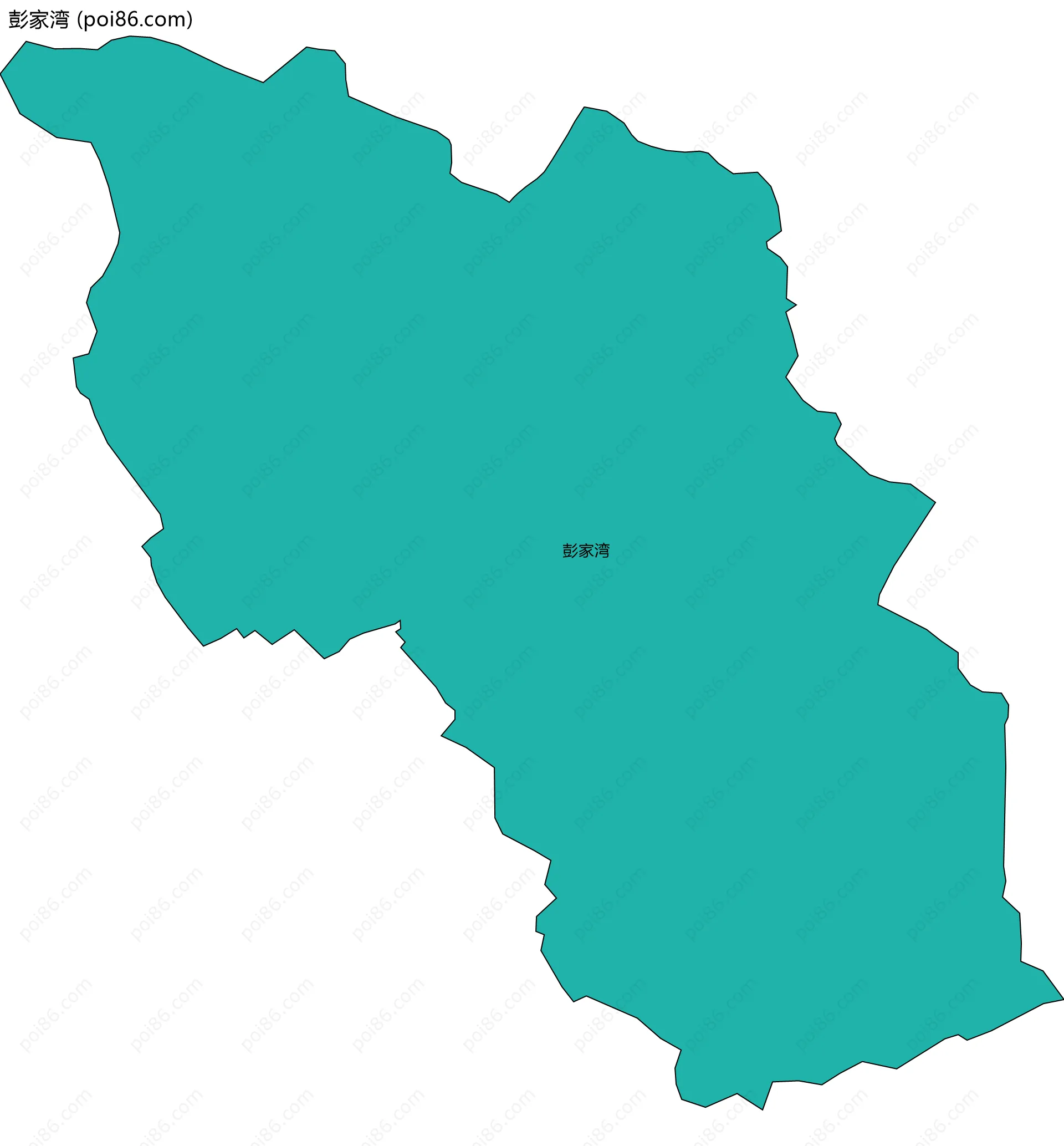 彭家湾边界地图