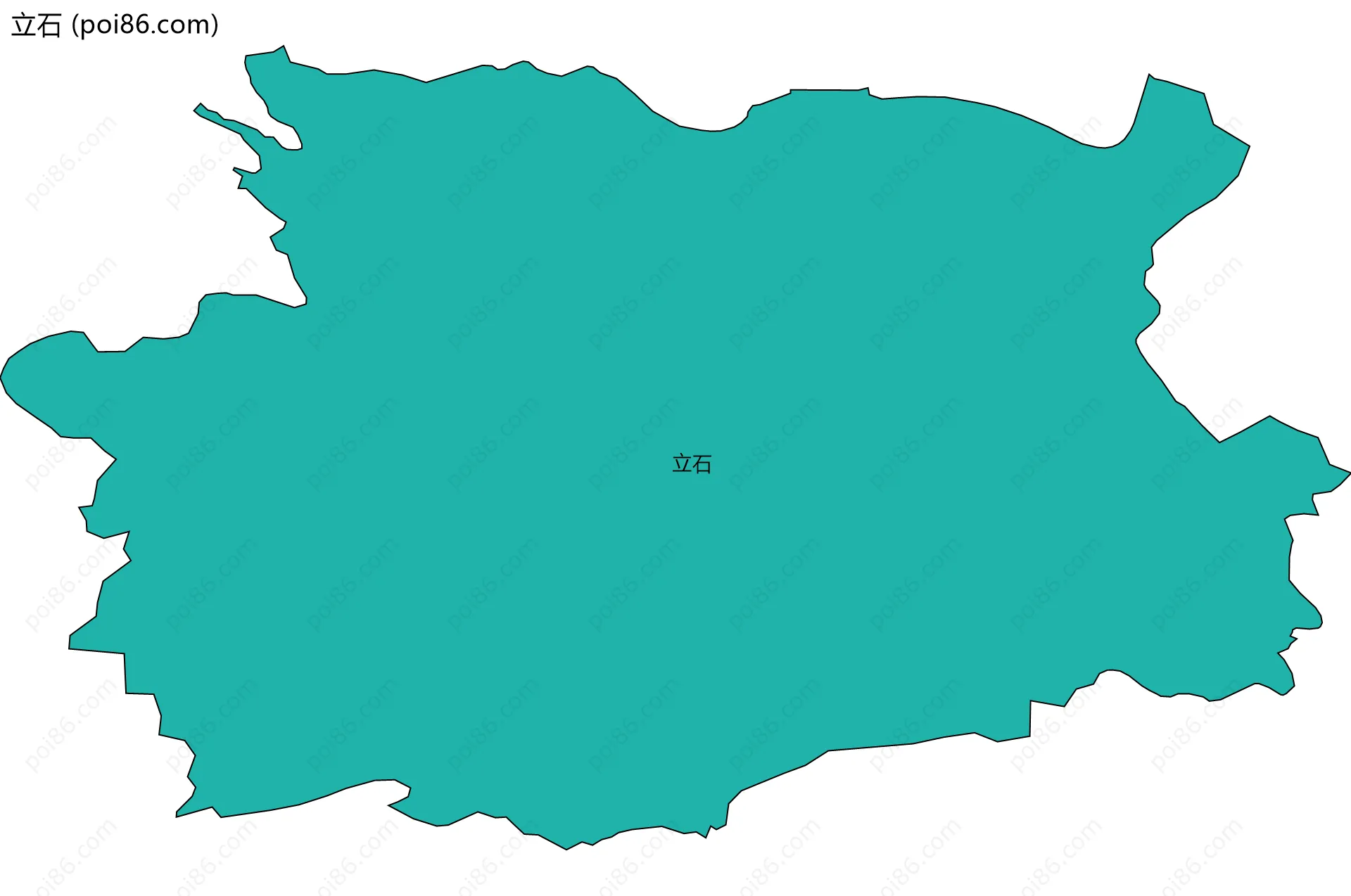 立石边界地图