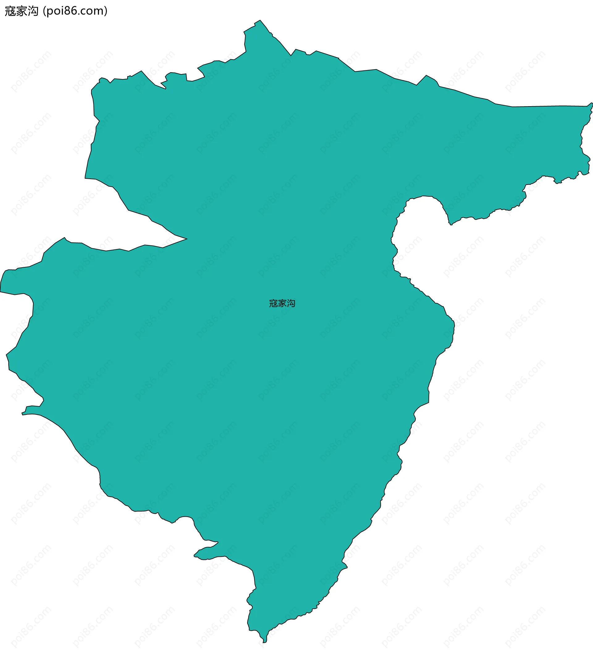 寇家沟边界地图