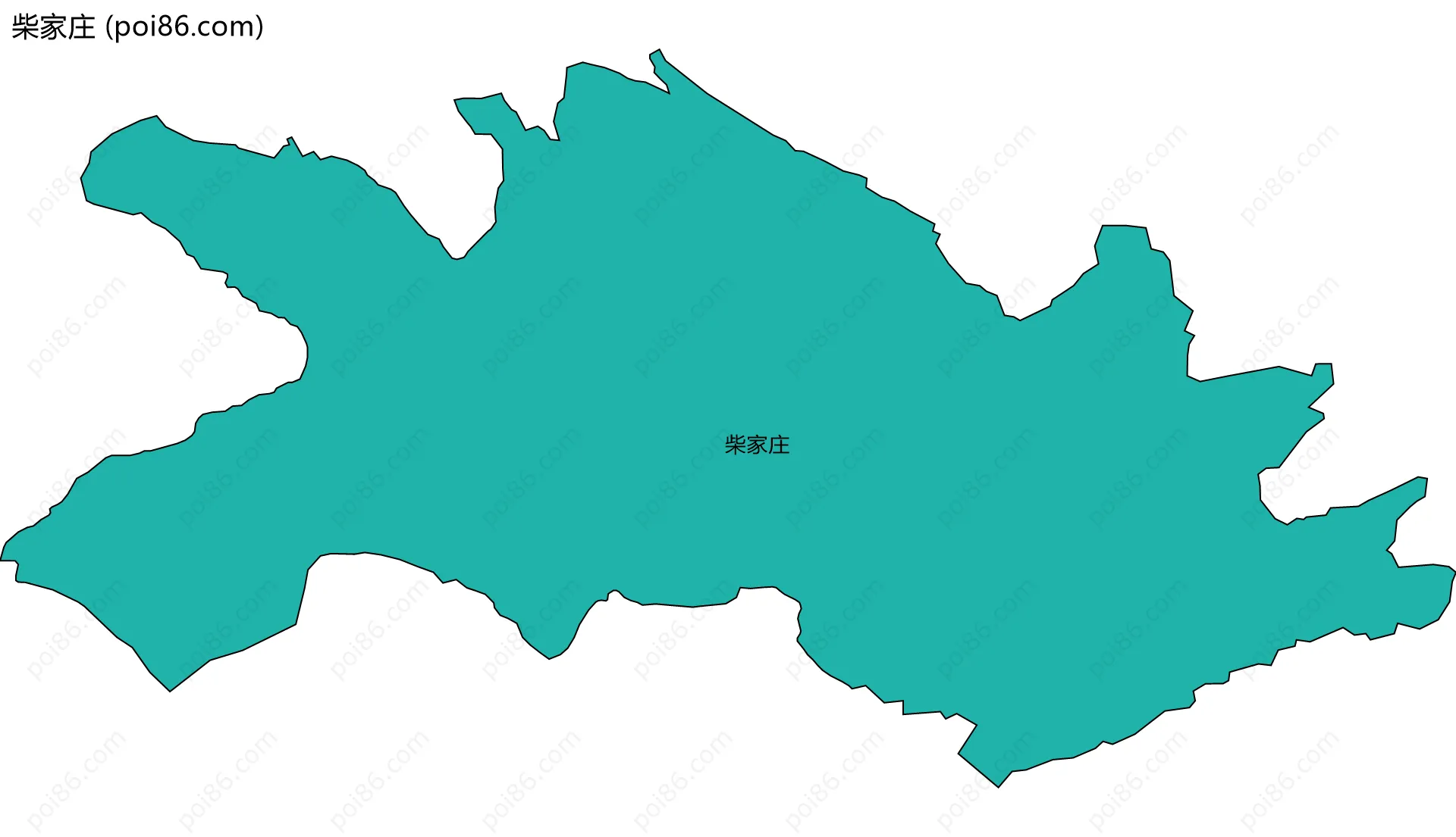 柴家庄边界地图