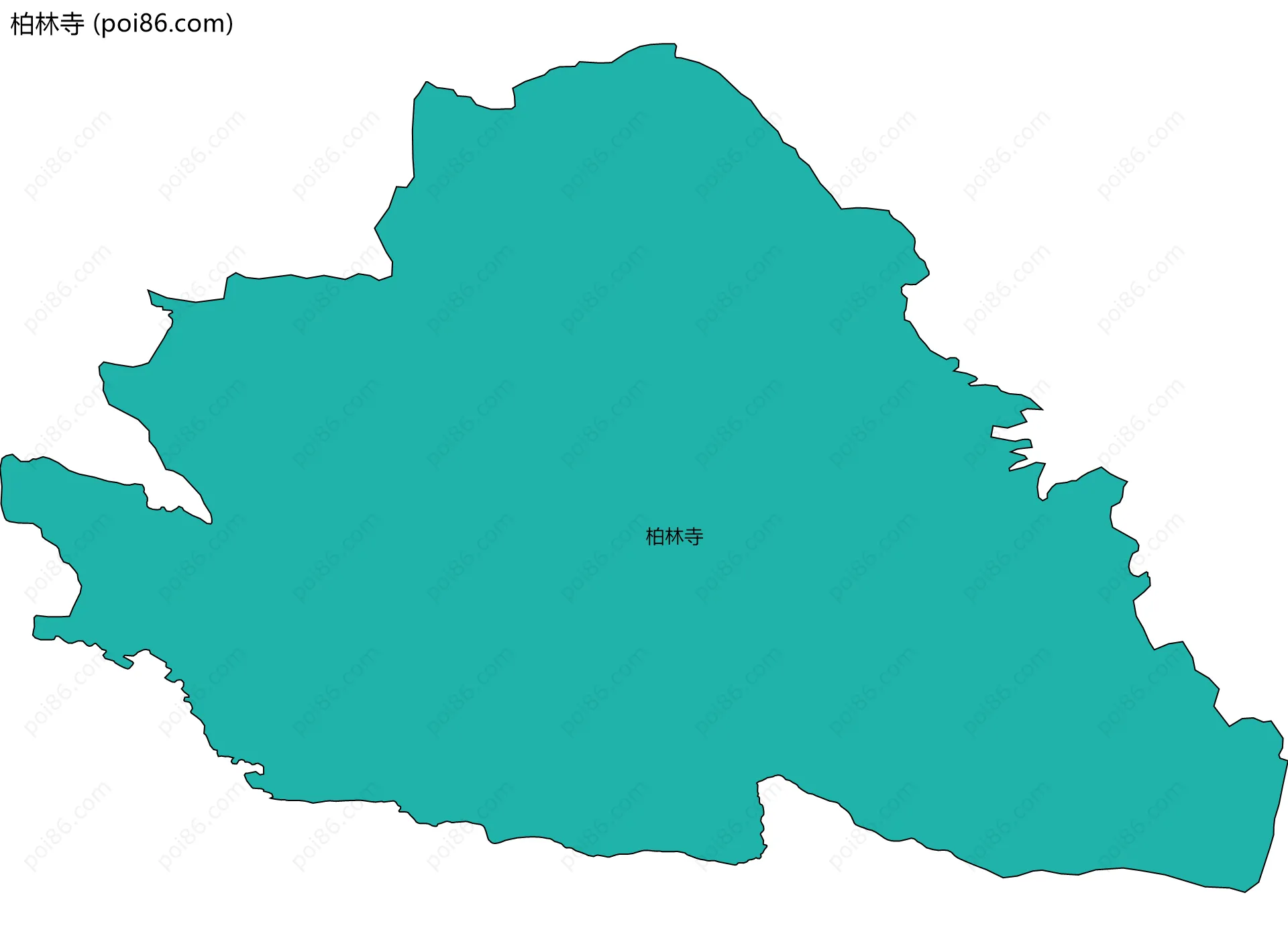 柏林寺边界地图