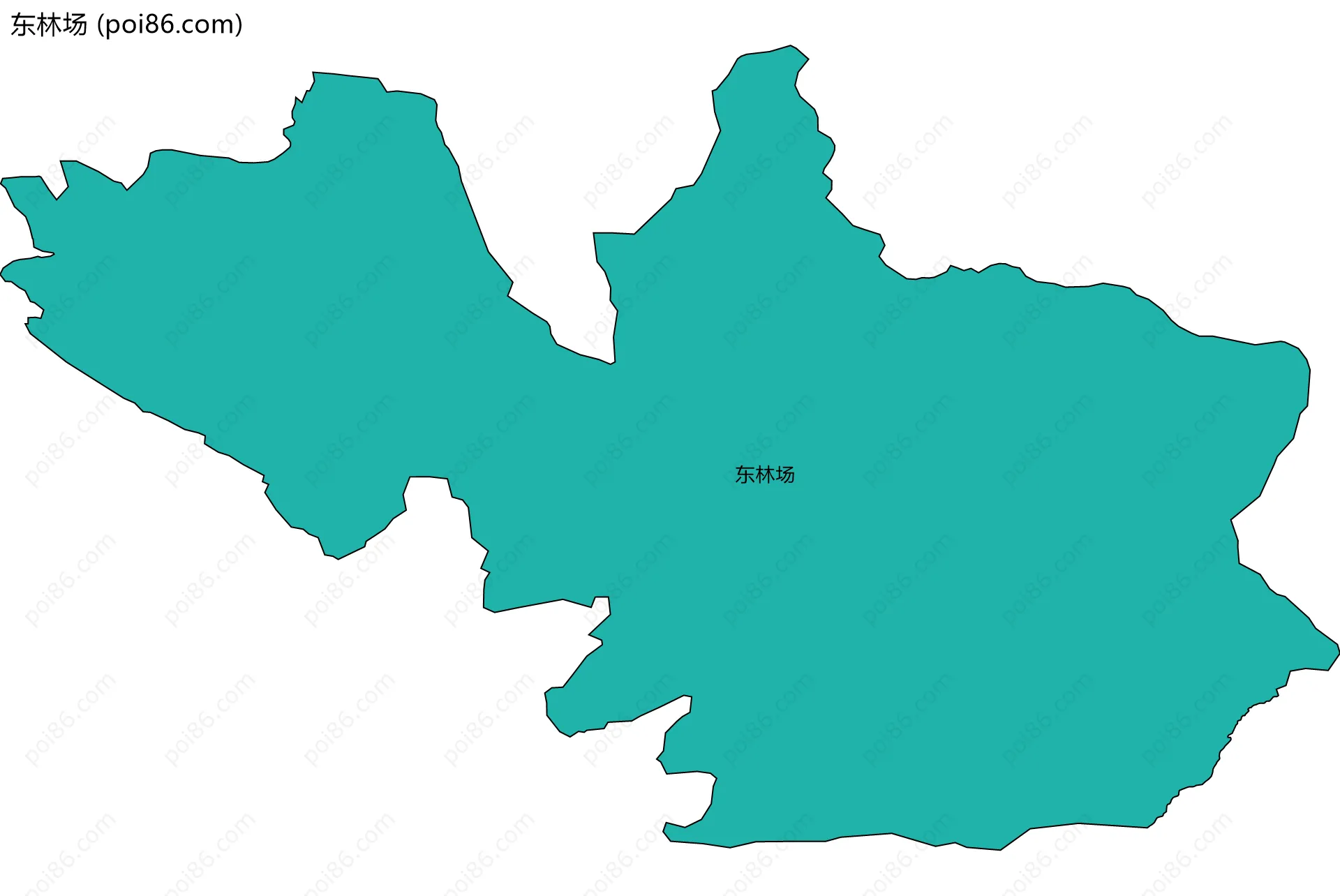 东林场边界地图