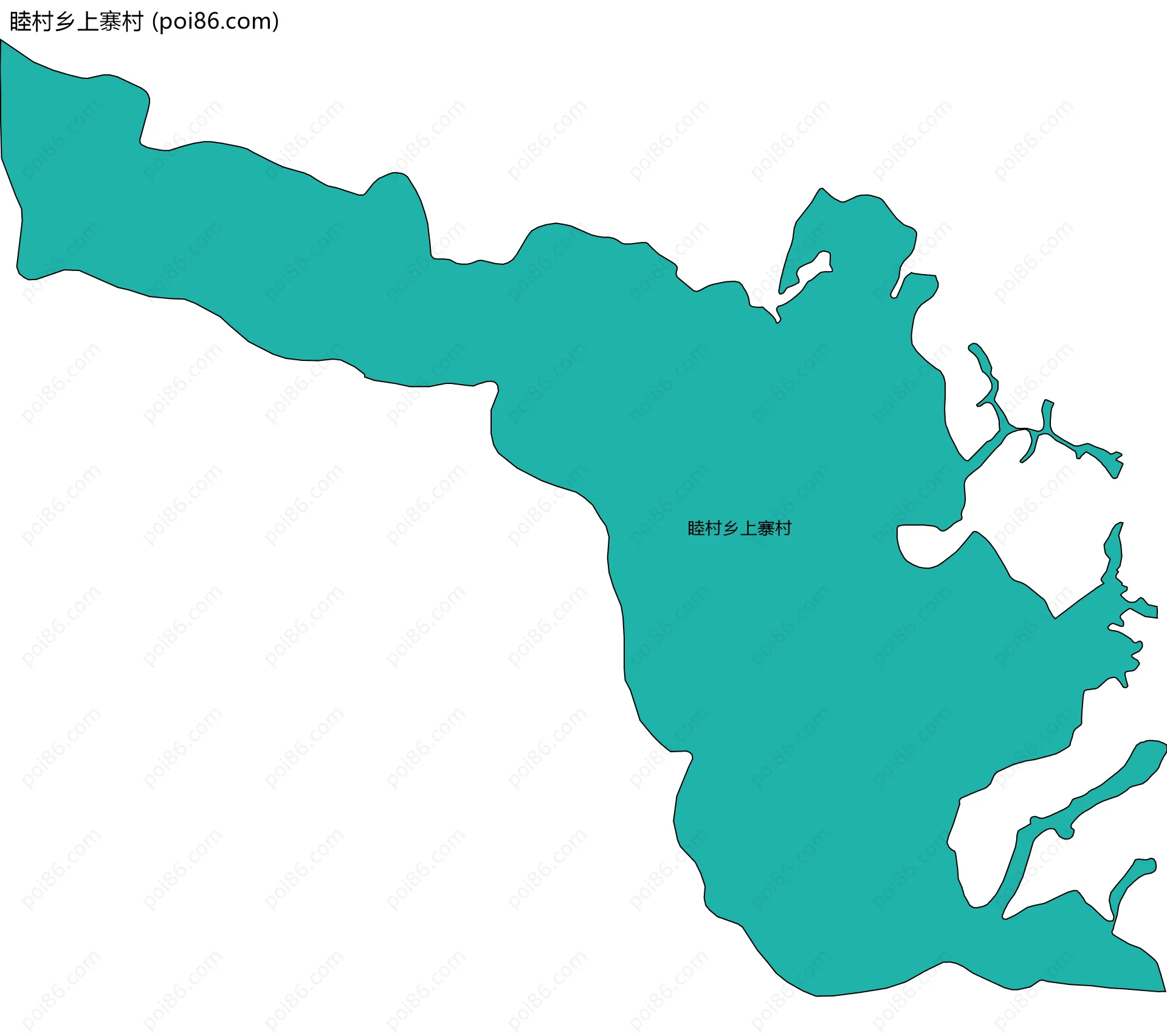 睦村乡上寨村边界地图