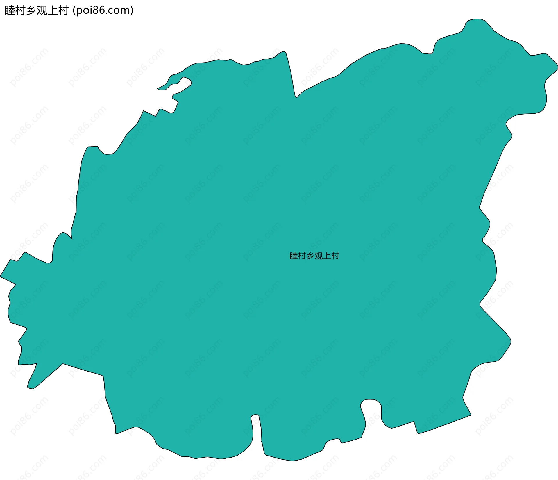 睦村乡观上村边界地图
