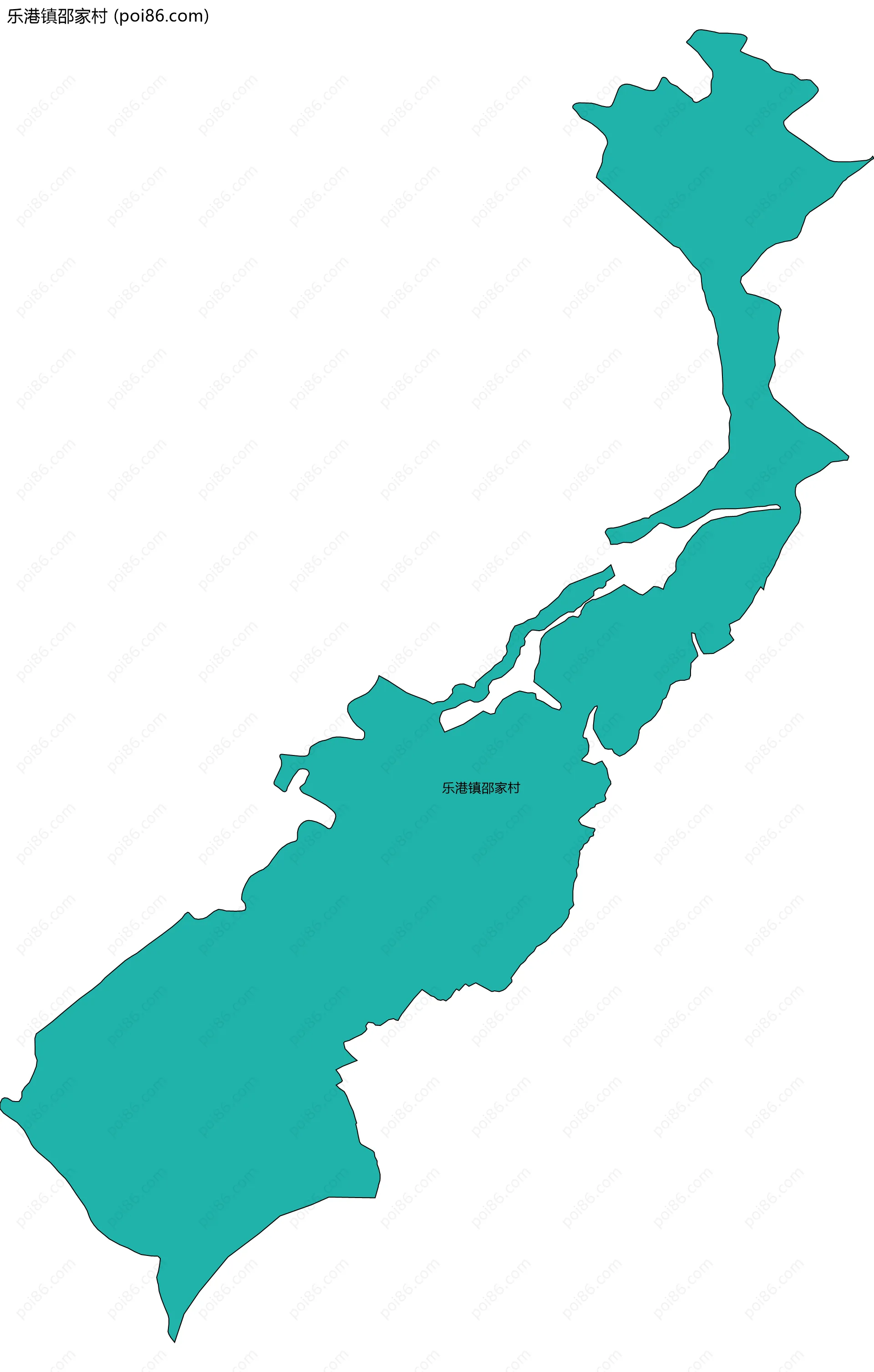 乐港镇邵家村边界地图