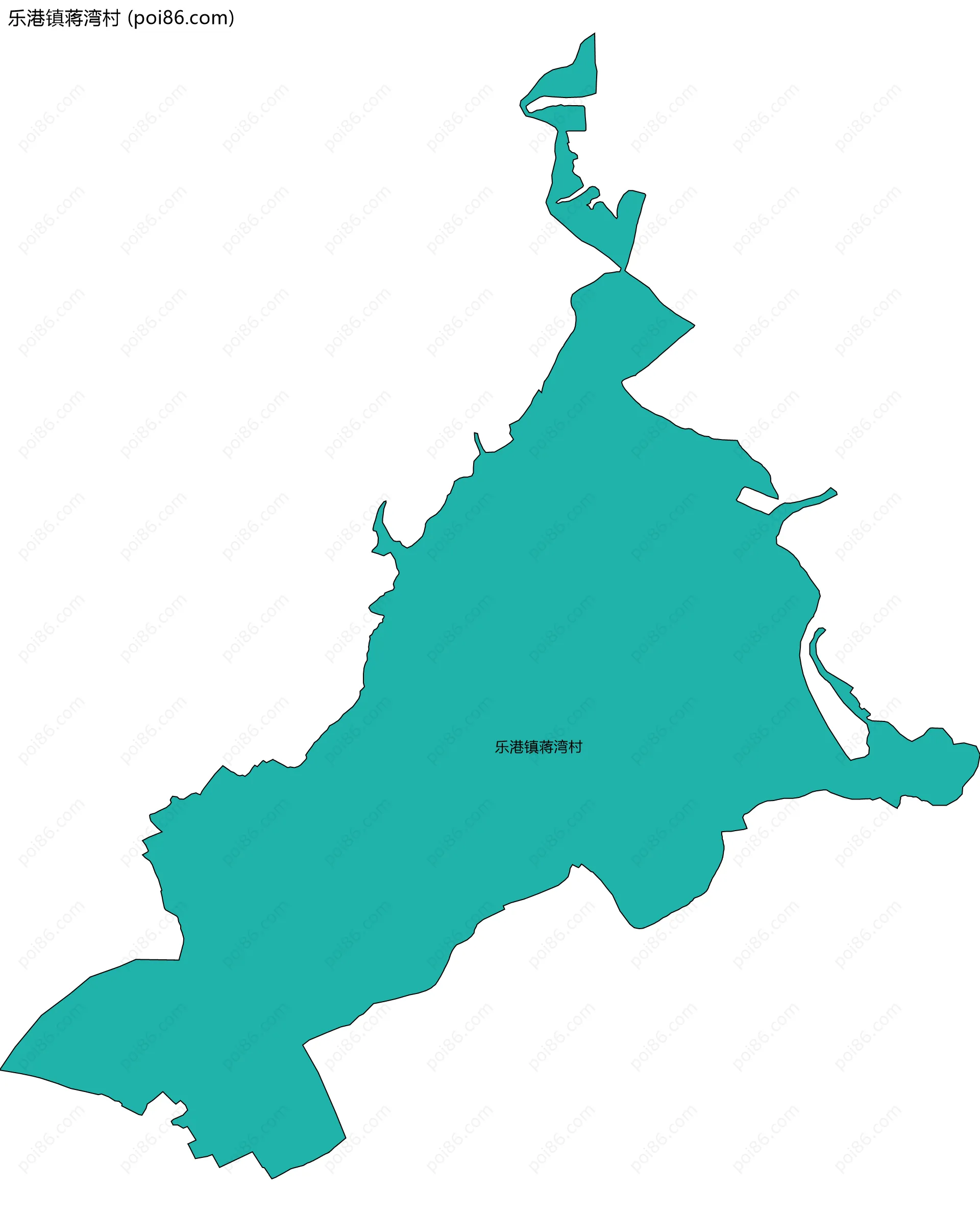 乐港镇蒋湾村边界地图