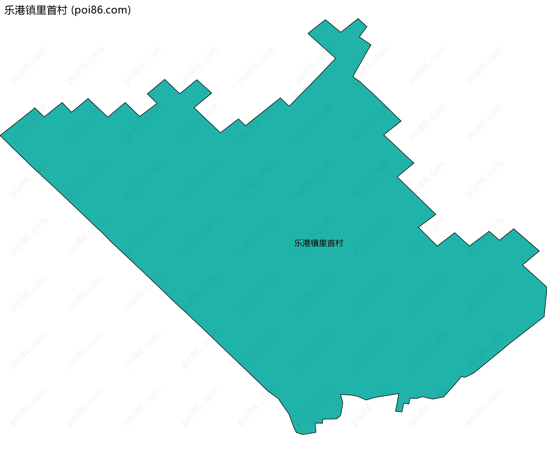 乐港镇里首村边界地图