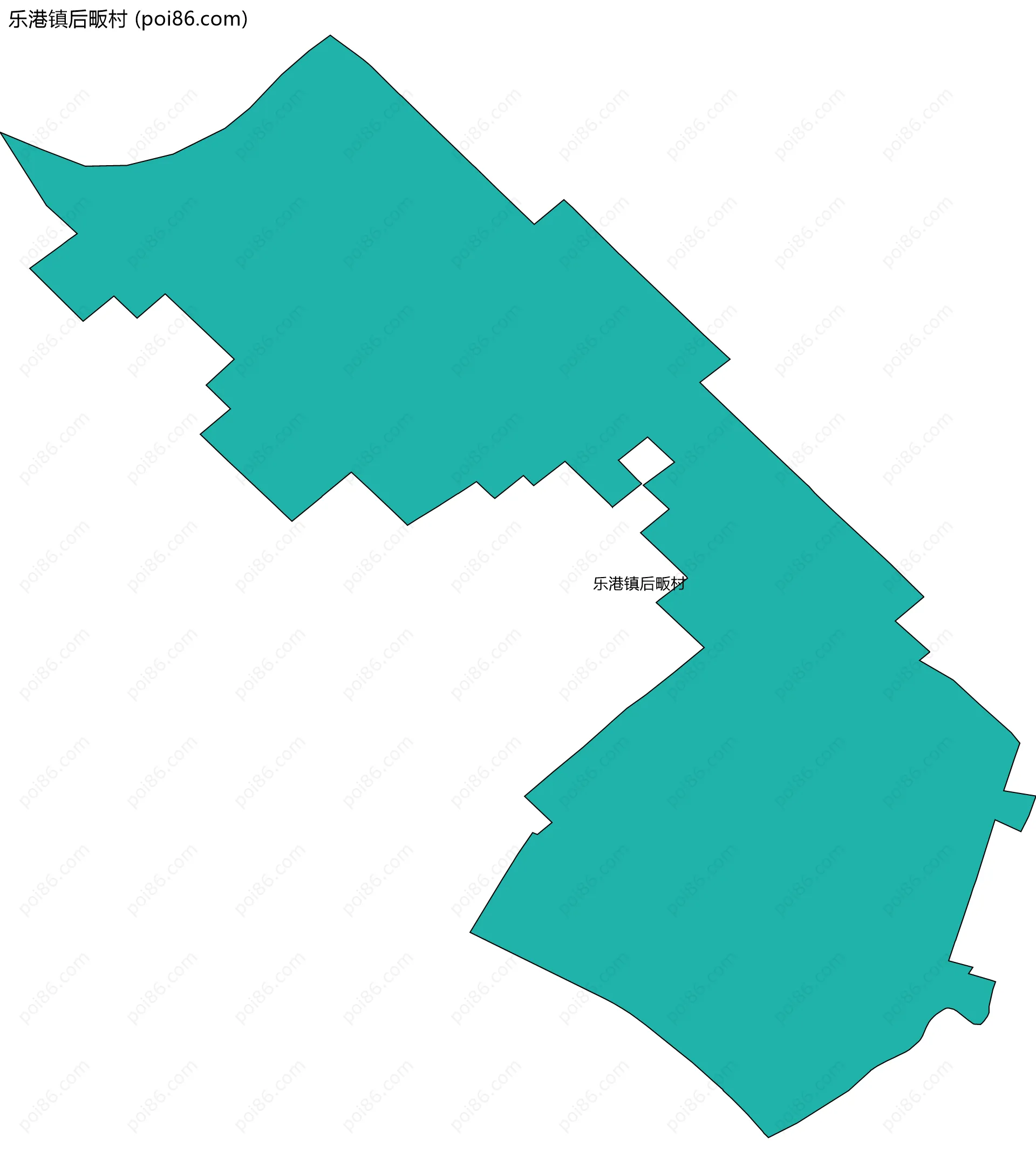 乐港镇后畈村边界地图