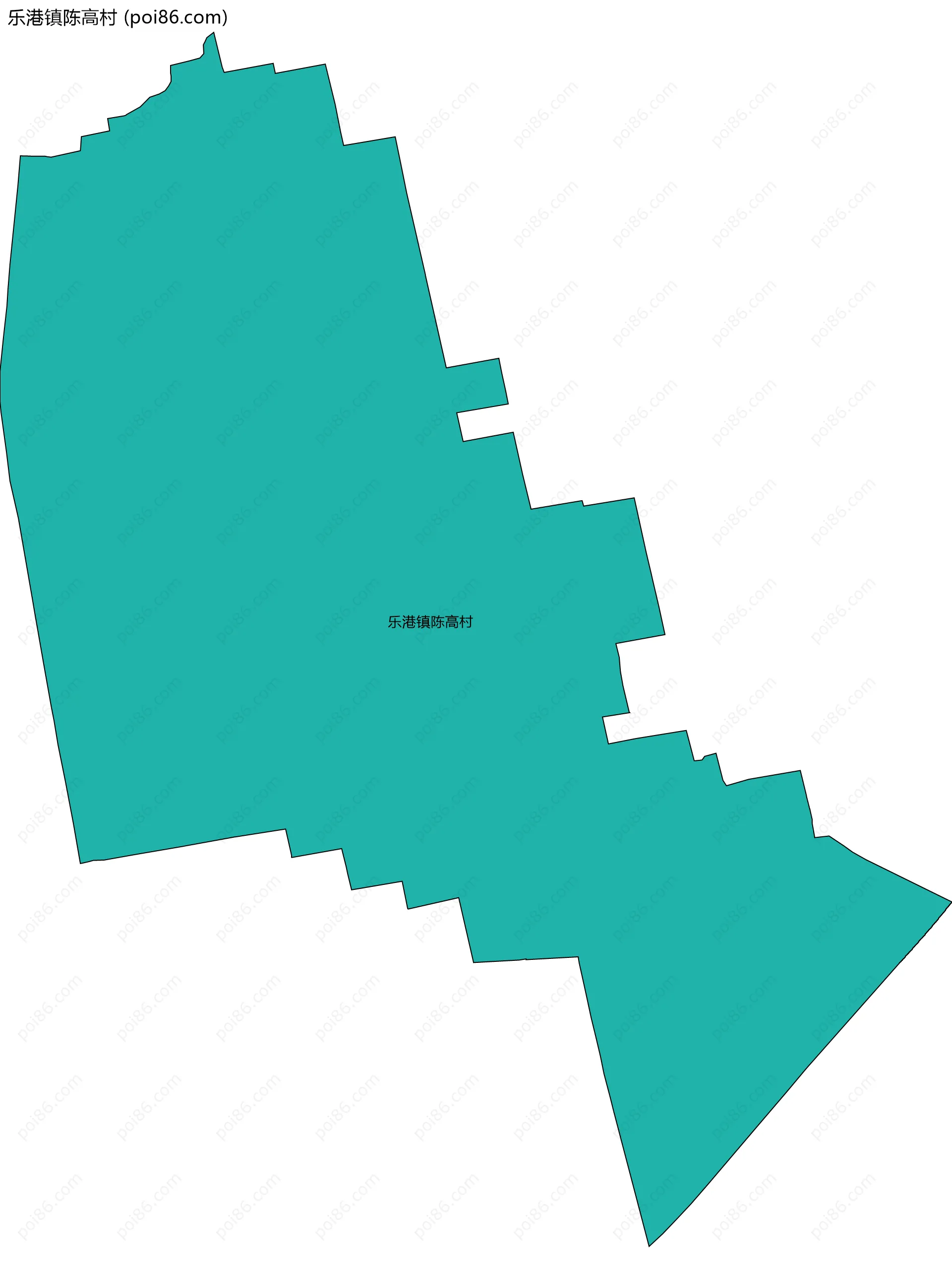 乐港镇陈高村边界地图