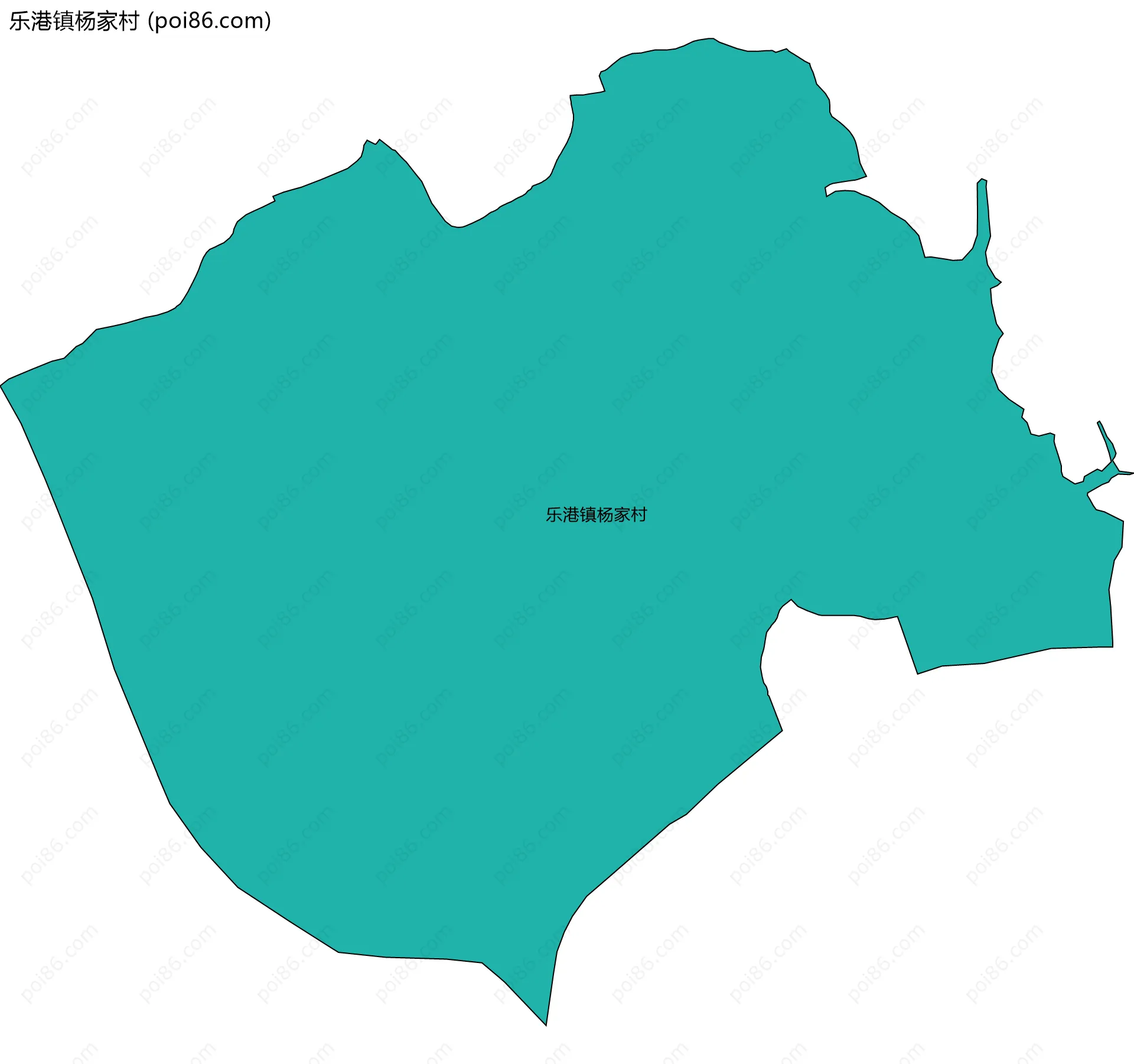 乐港镇杨家村边界地图