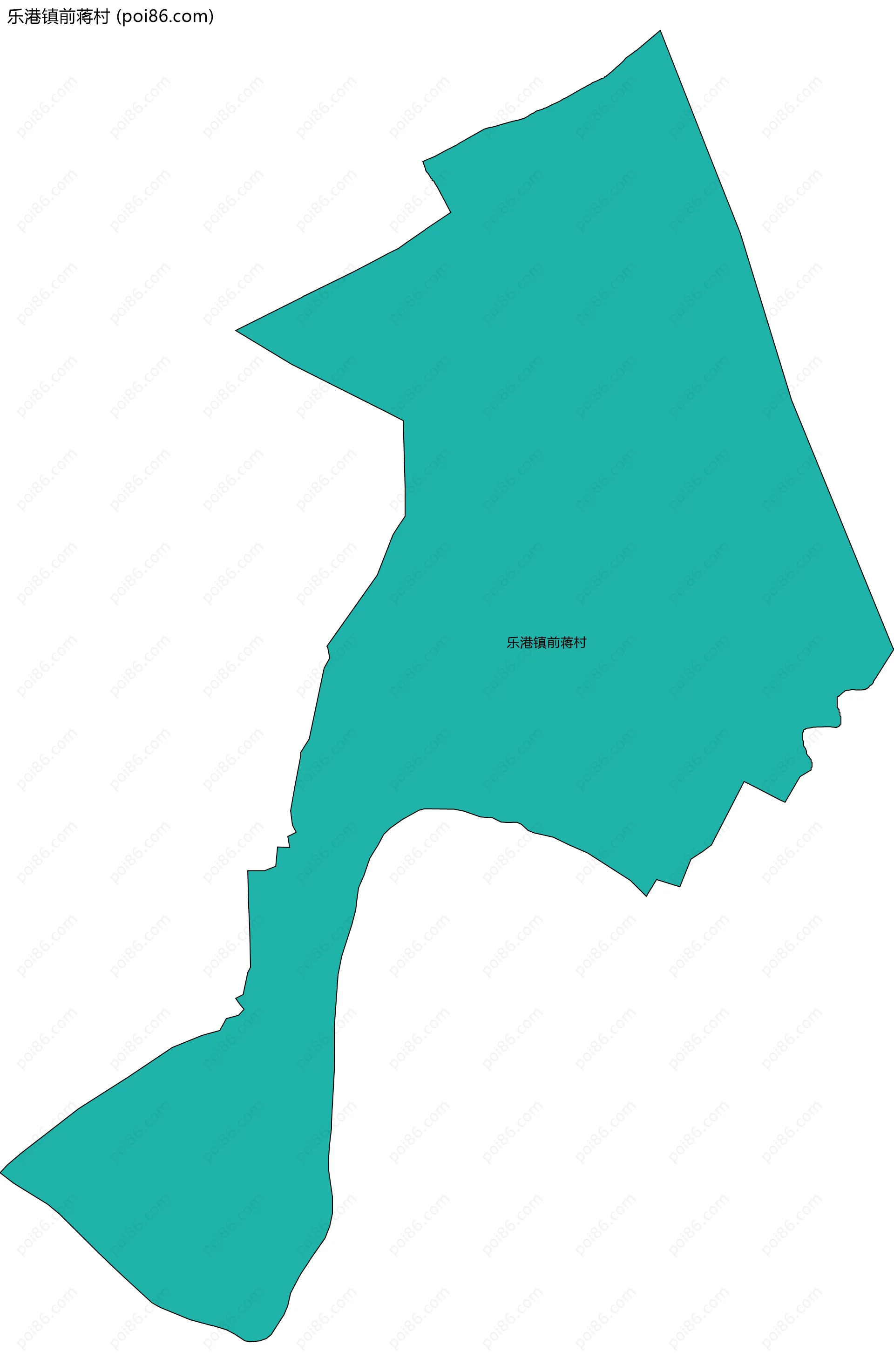 乐港镇前蒋村边界地图