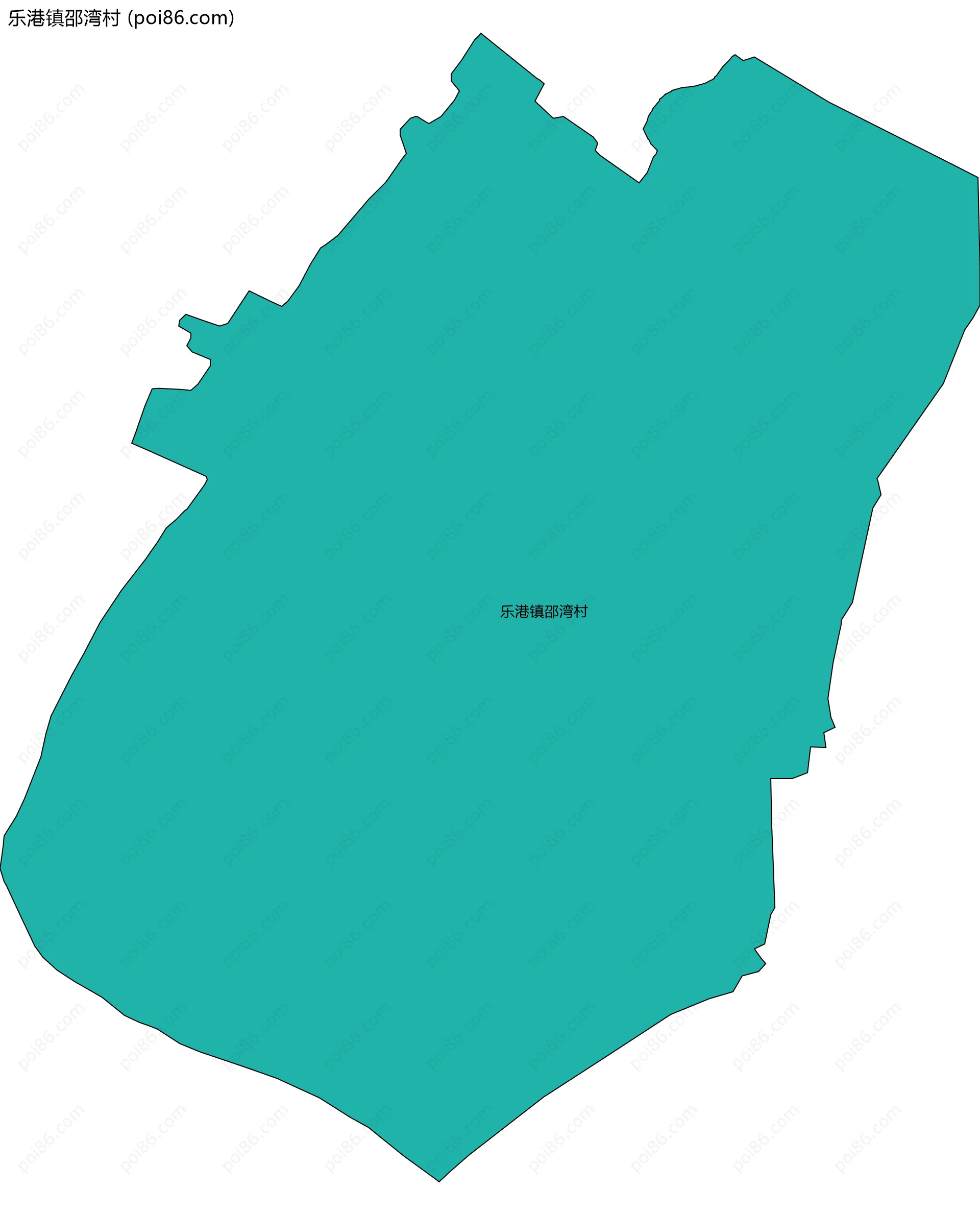 乐港镇邵湾村边界地图