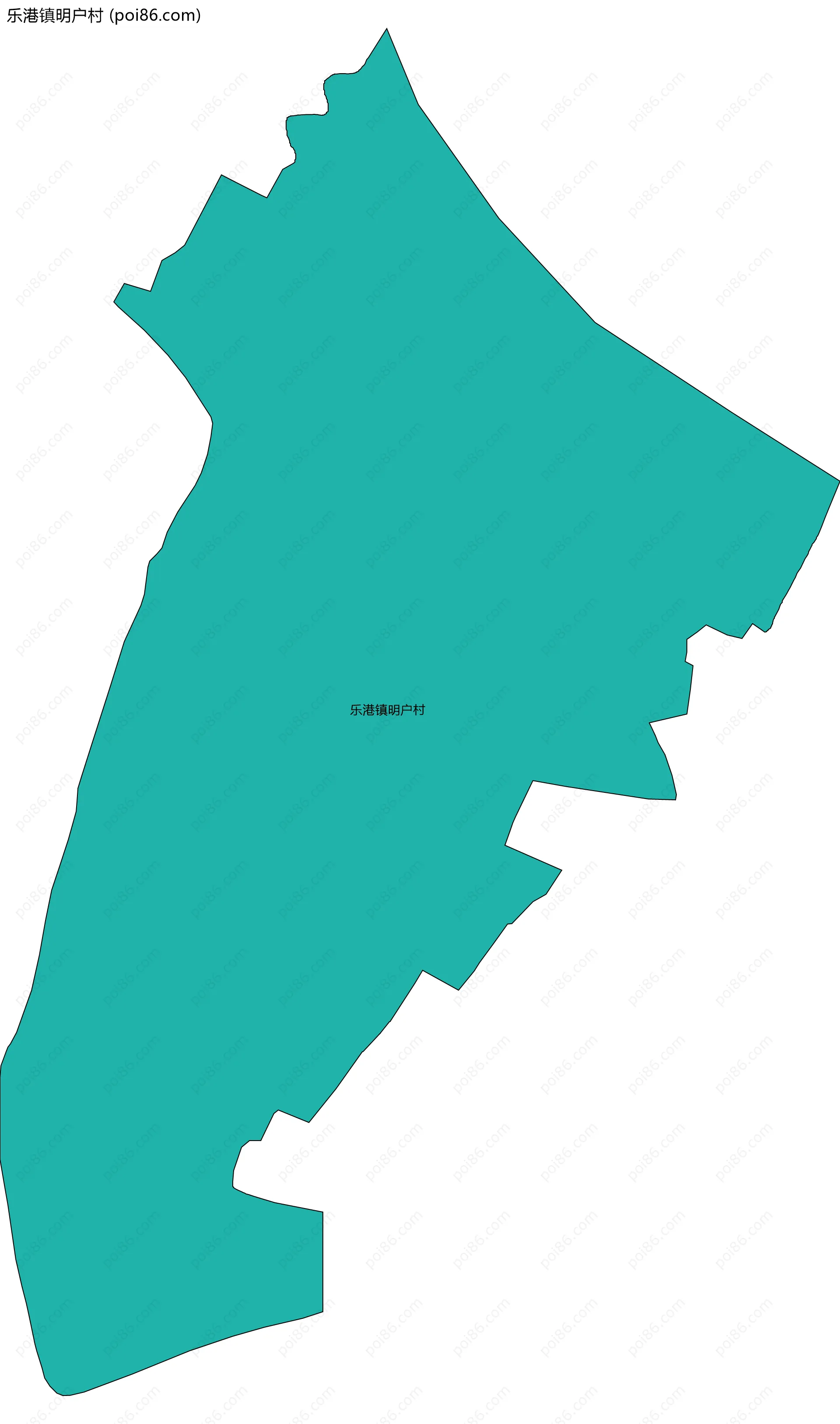 乐港镇明户村边界地图