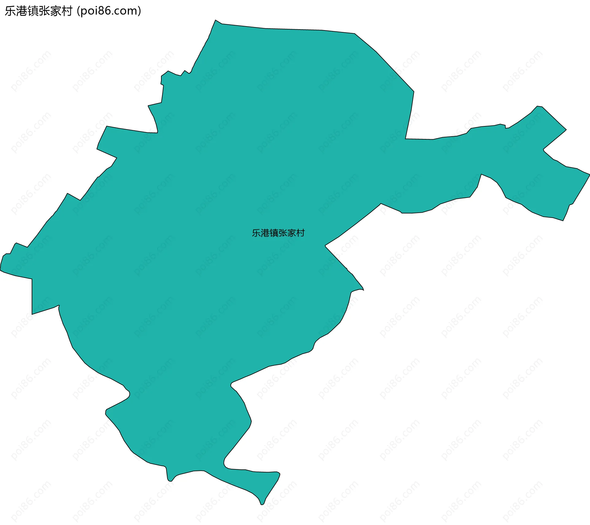乐港镇张家村边界地图