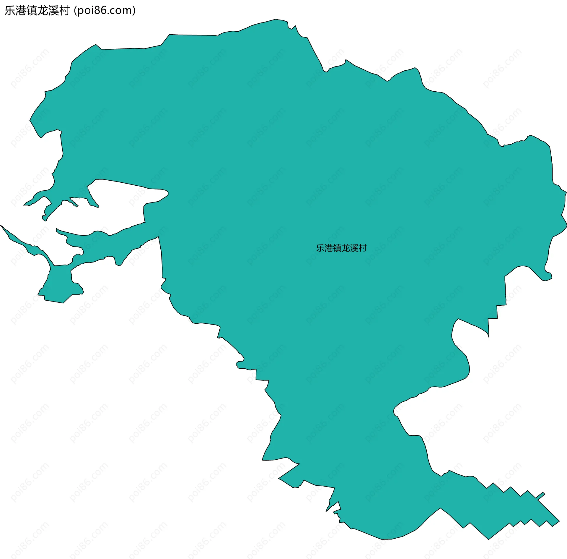 乐港镇龙溪村边界地图