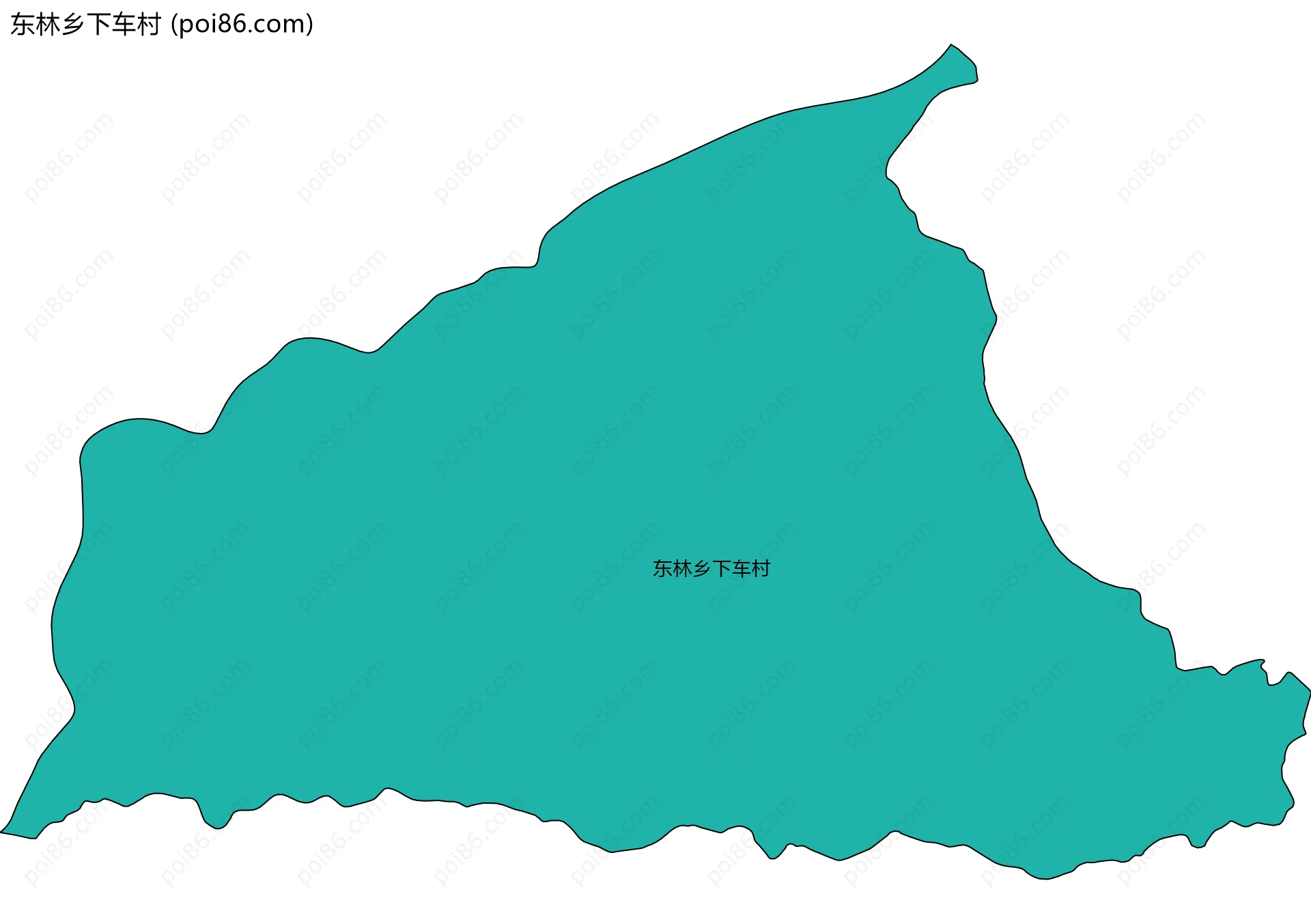 东林乡下车村边界地图
