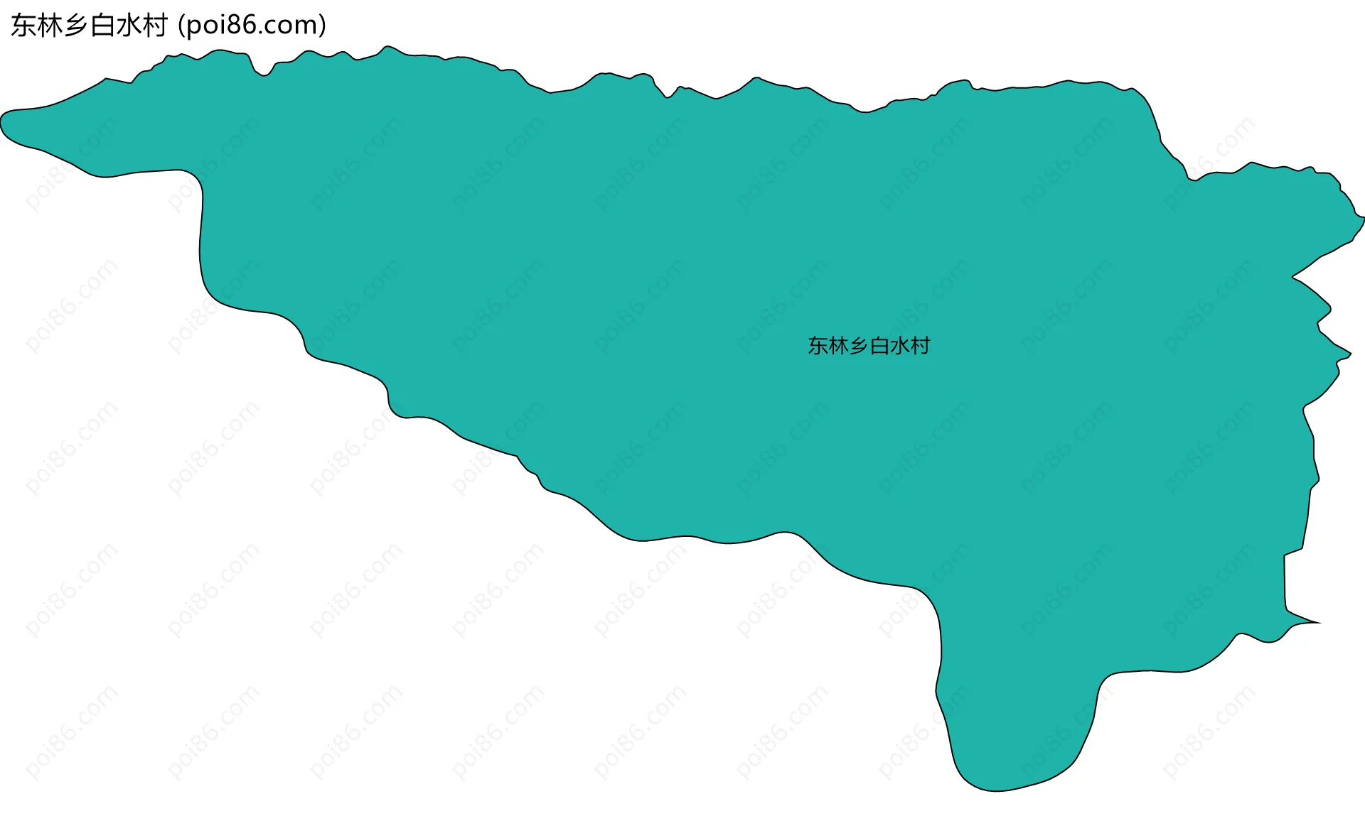 东林乡白水村边界地图