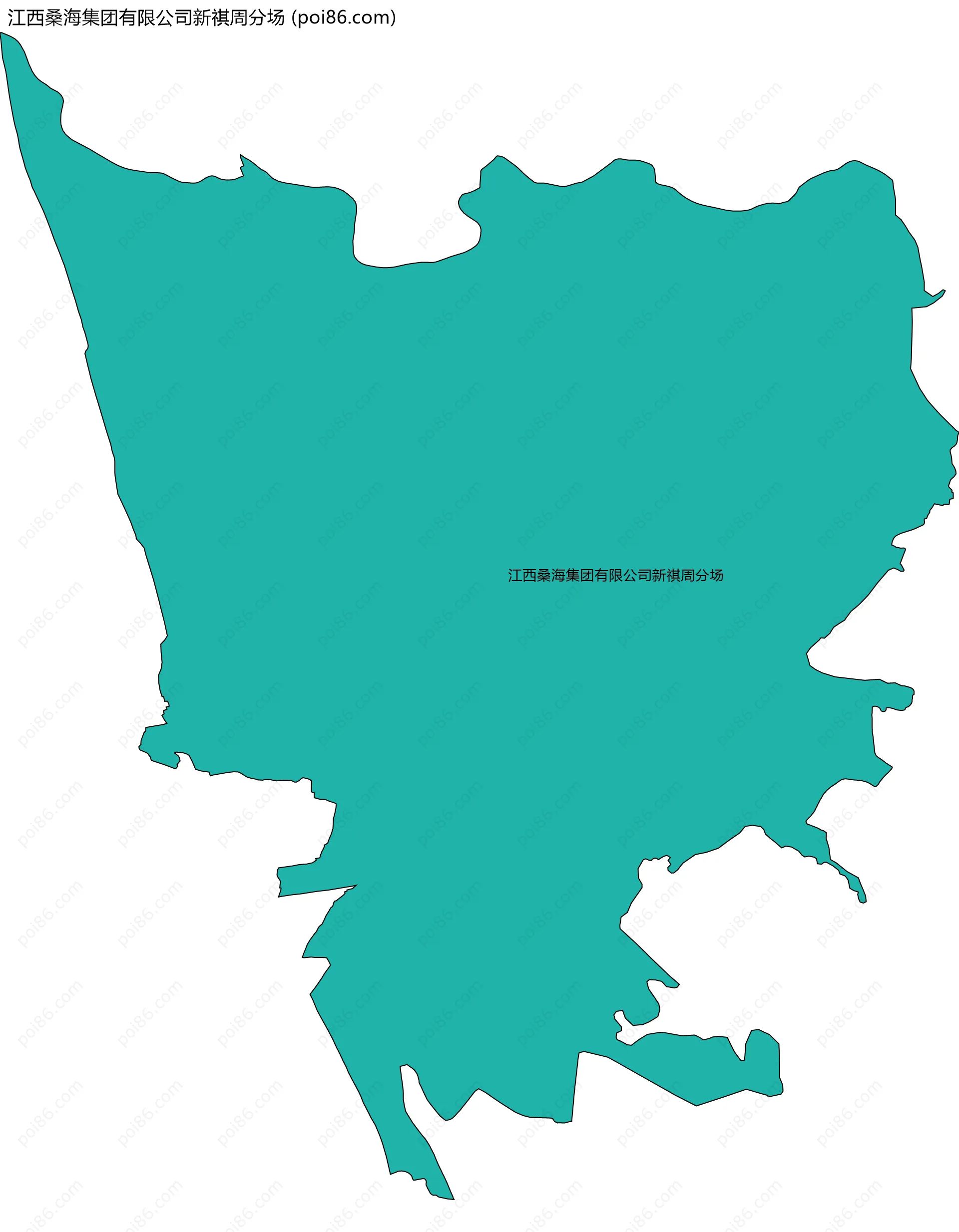江西桑海集团有限公司新祺周分场边界地图