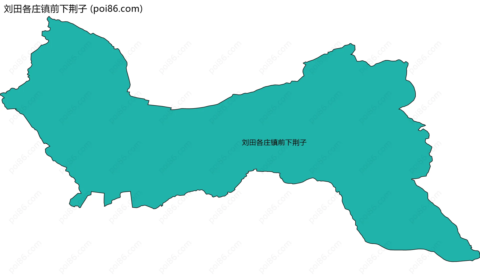 刘田各庄镇前下荆子边界地图
