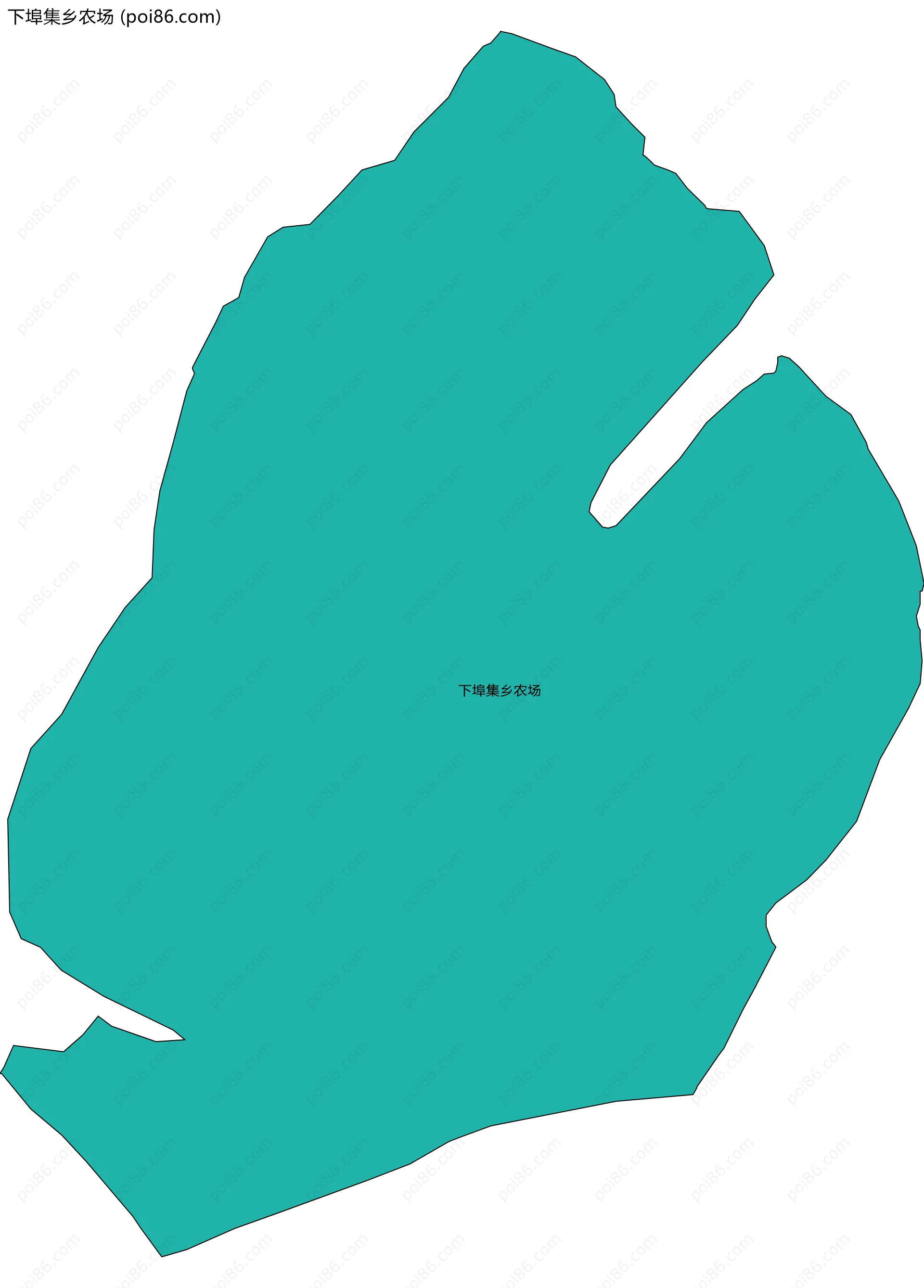 下埠集乡农场边界地图