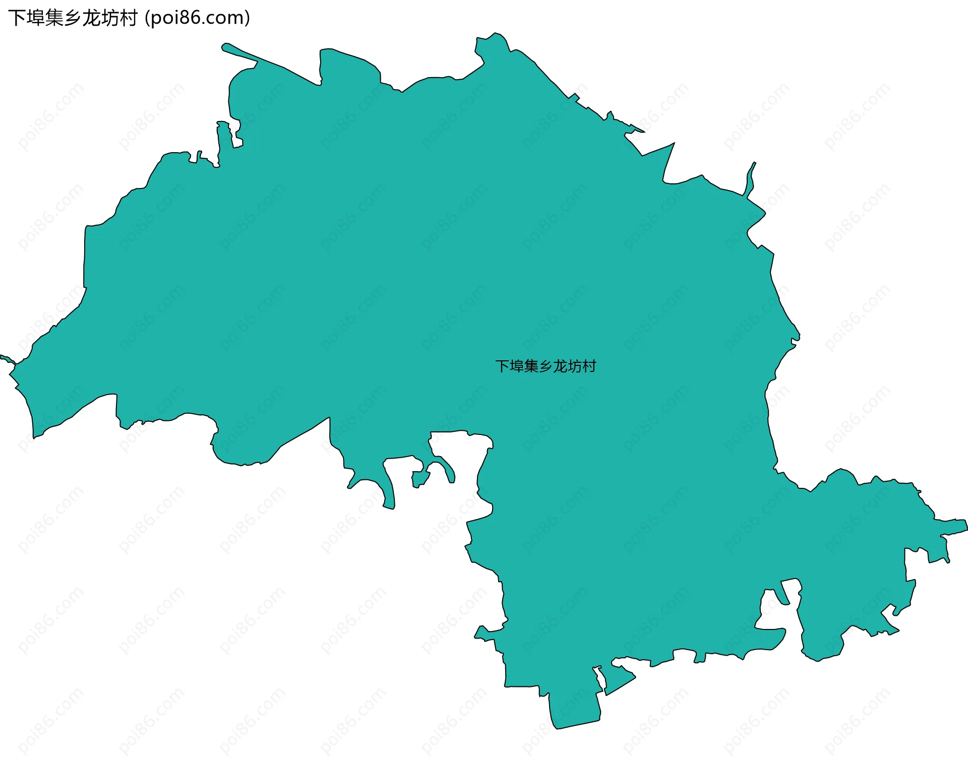 下埠集乡龙坊村边界地图