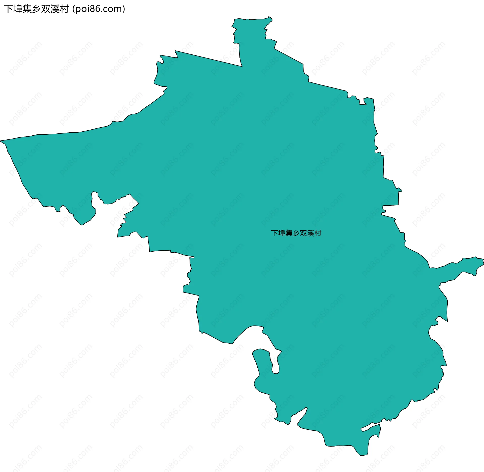 下埠集乡双溪村边界地图