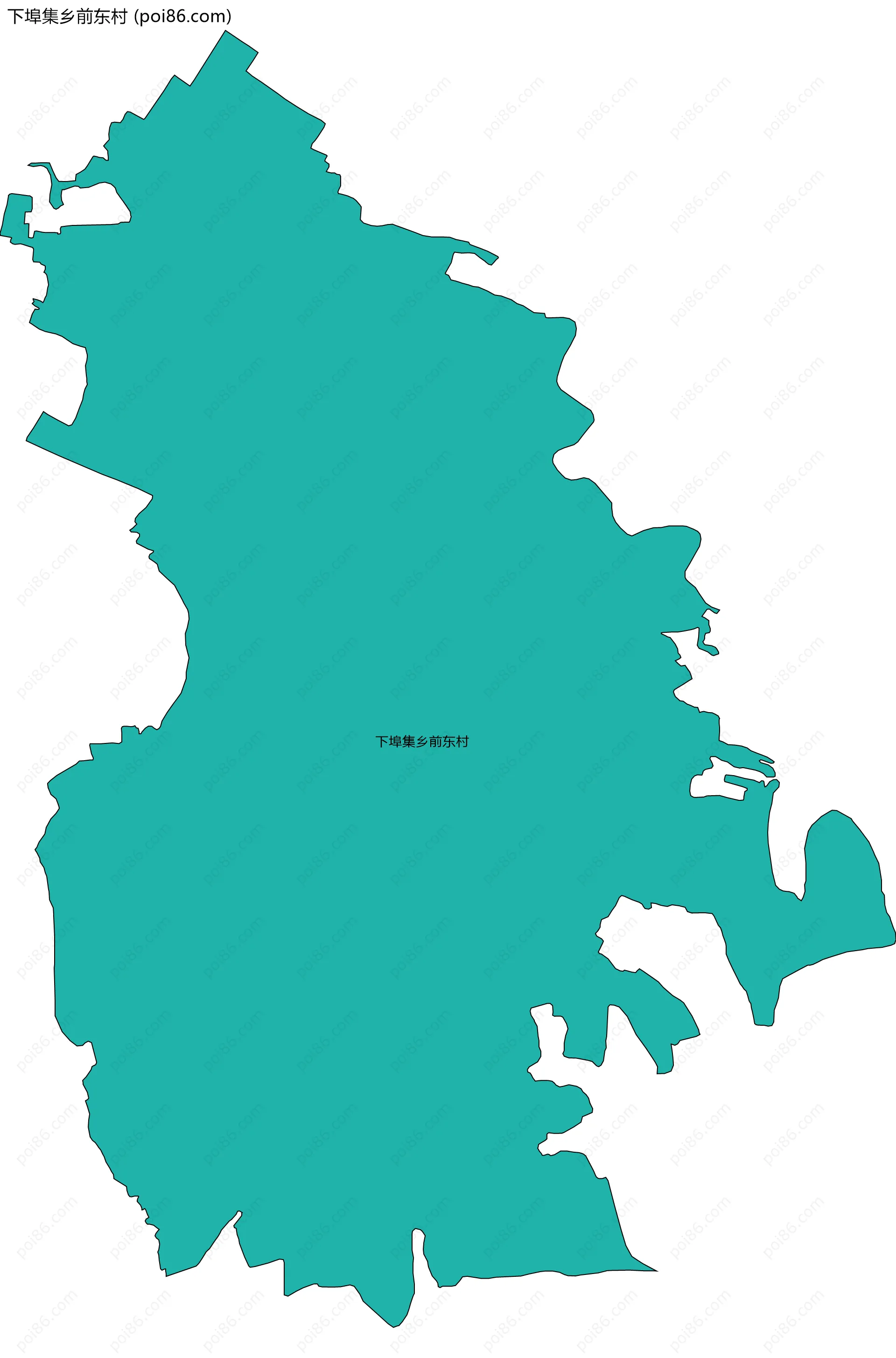 下埠集乡前东村边界地图