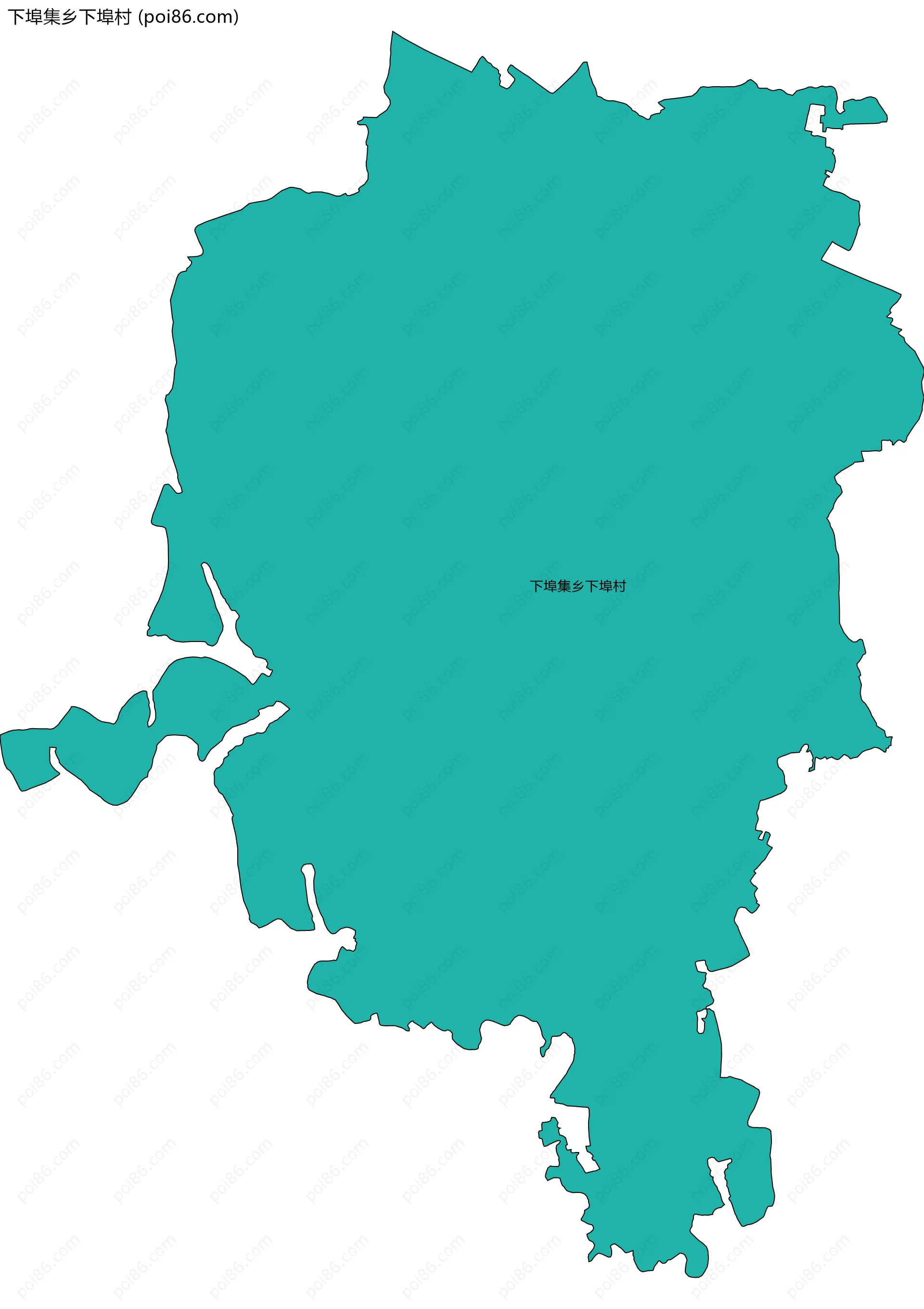 下埠集乡下埠村边界地图